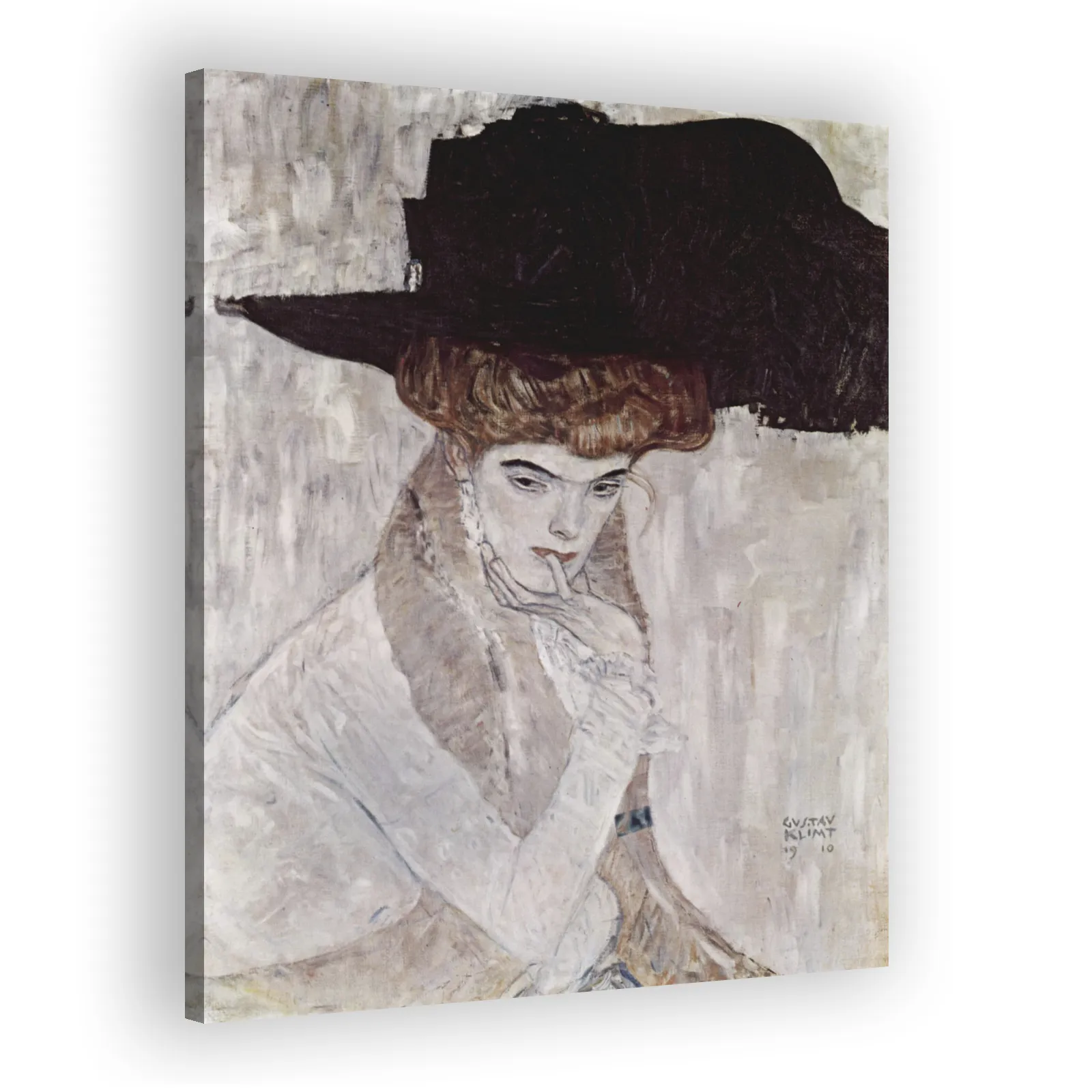 The Black Feathered Hat by Gustav Klimt - view 2 thumbnail
