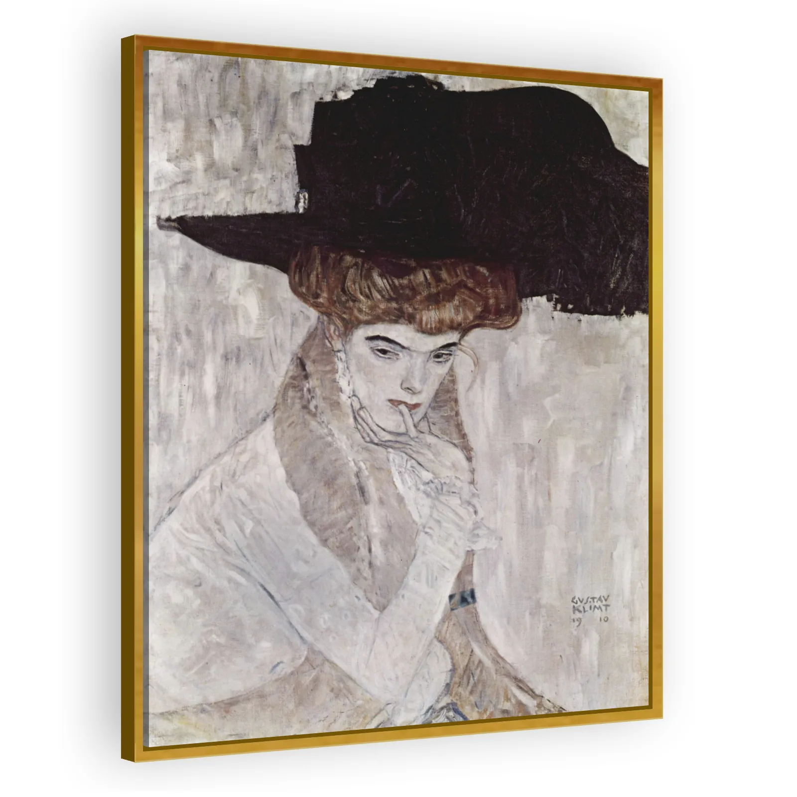 The Black Feathered Hat by Gustav Klimt - view 3 thumbnail