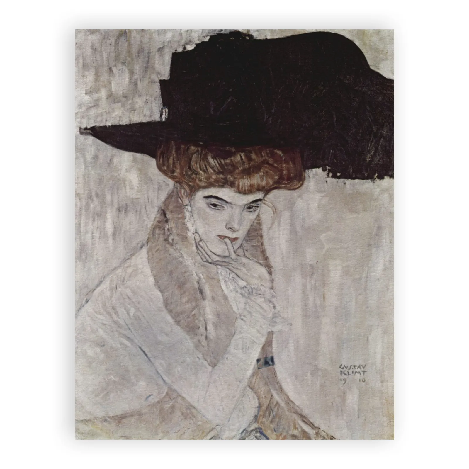 The Black Feathered Hat by Gustav Klimt - view 6 thumbnail