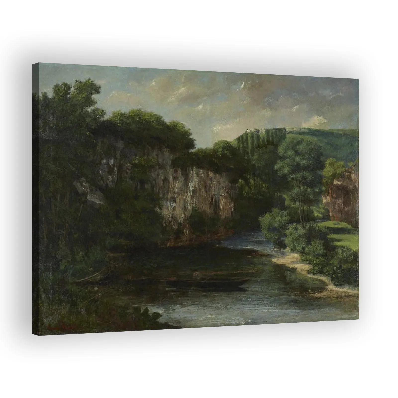 La Roche Oraguay, Vallon de Maisières, Doubs by Gustave Courbet - view 2 thumbnail