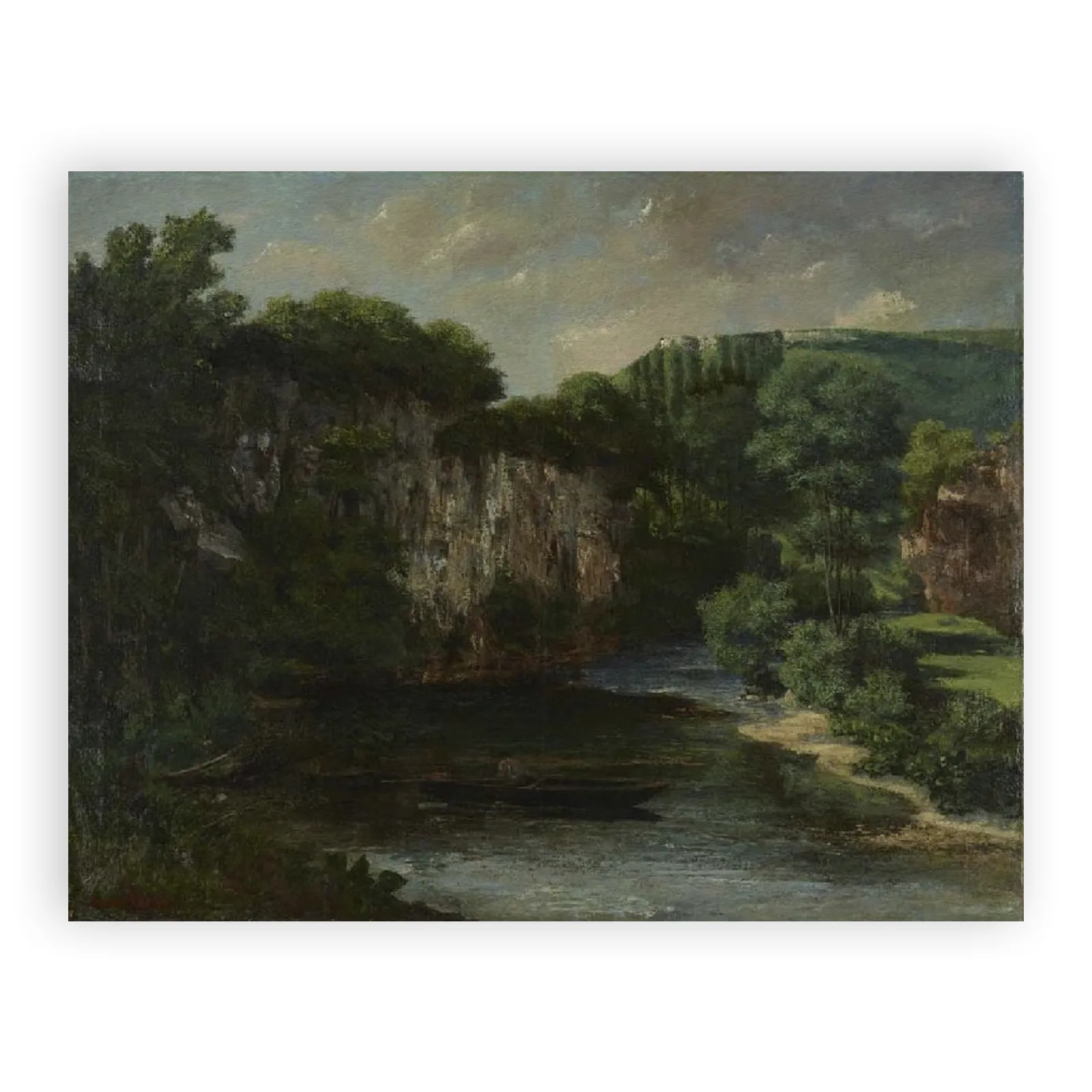 La Roche Oraguay, Vallon de Maisières, Doubs by Gustave Courbet - view 6 thumbnail
