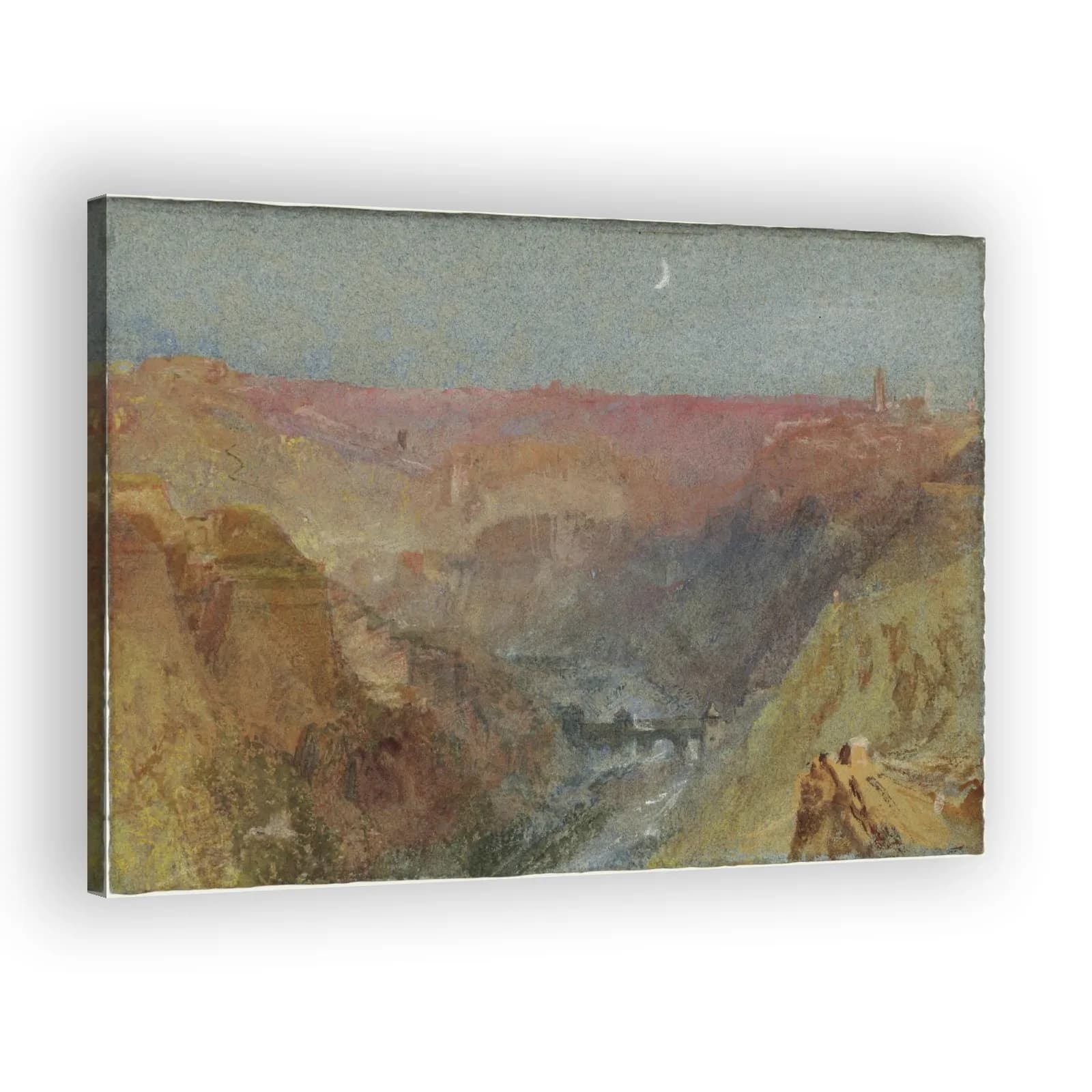 Luxembourg from the Alzette Valley to the North by J M W Turner - view 2 thumbnail