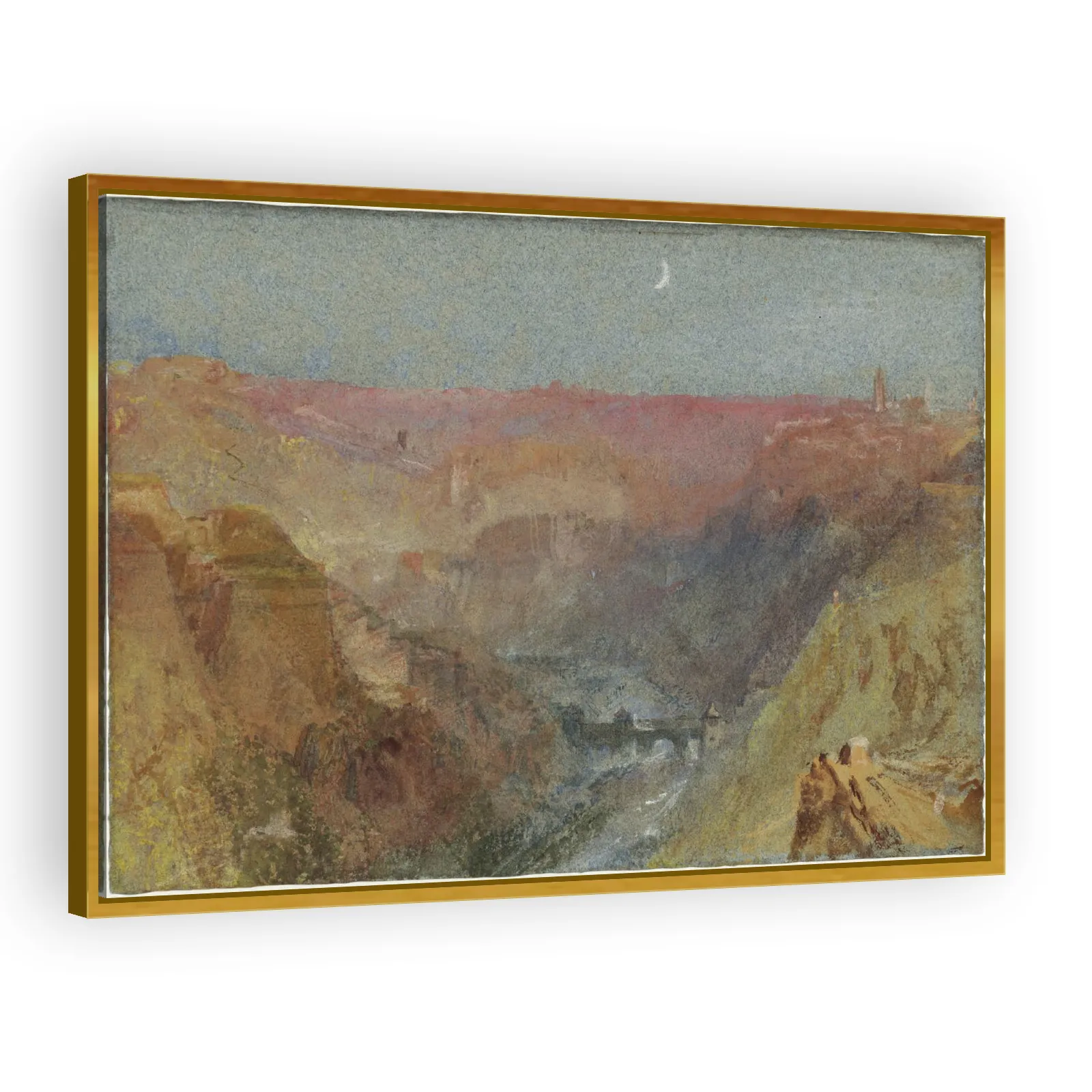 Luxembourg from the Alzette Valley to the North by J M W Turner - view 3 thumbnail