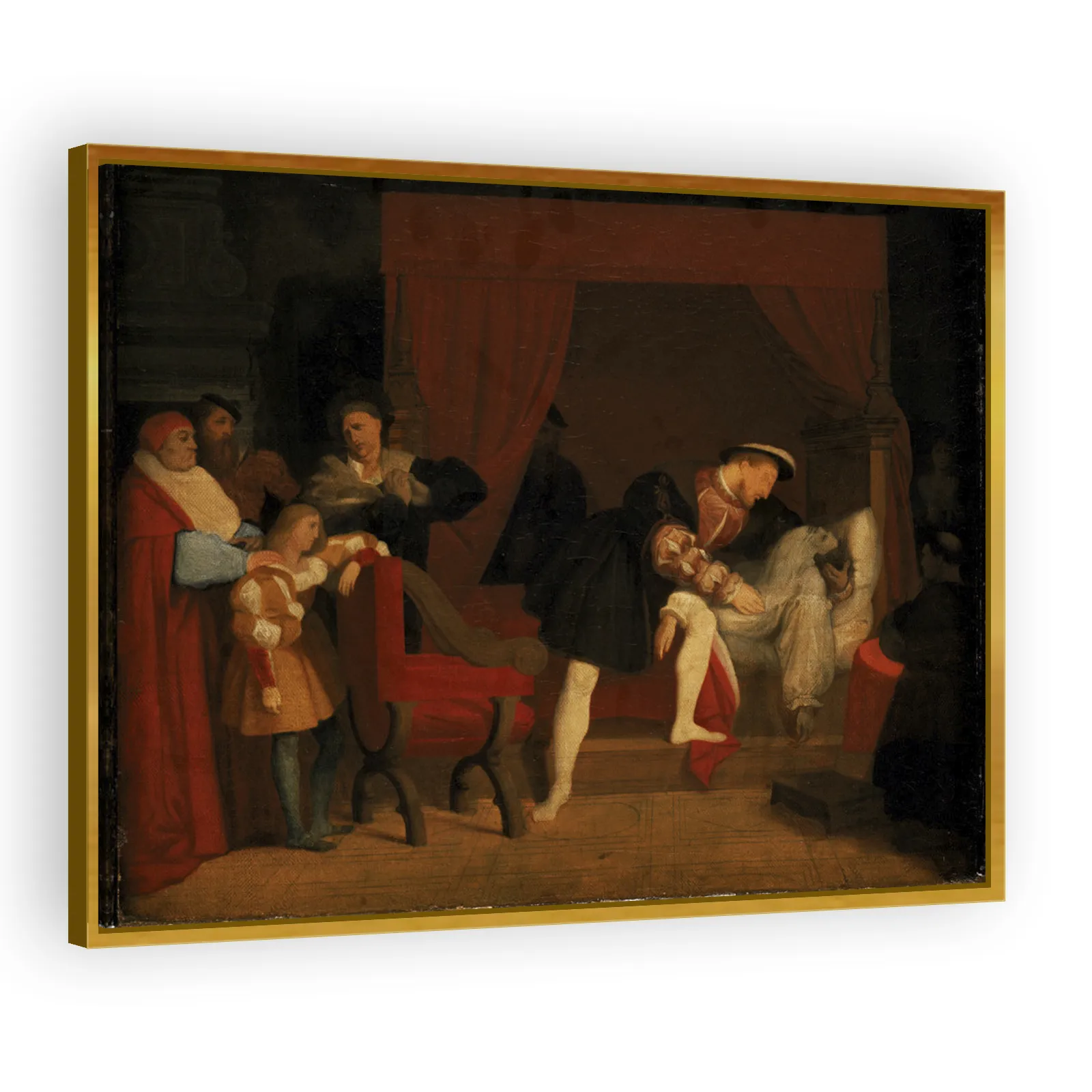 The Death of Leonardo da Vinci by Jean Auguste Dominique Ingres - view 3 thumbnail