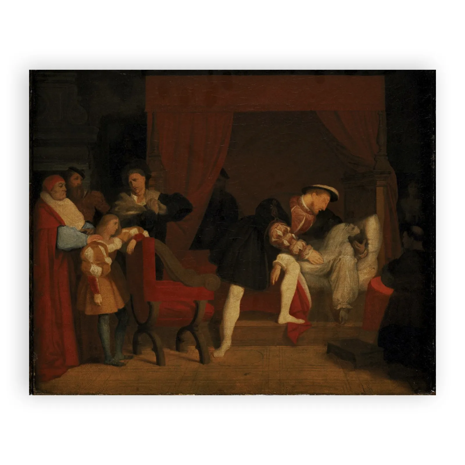 The Death of Leonardo da Vinci by Jean Auguste Dominique Ingres - view 6 thumbnail