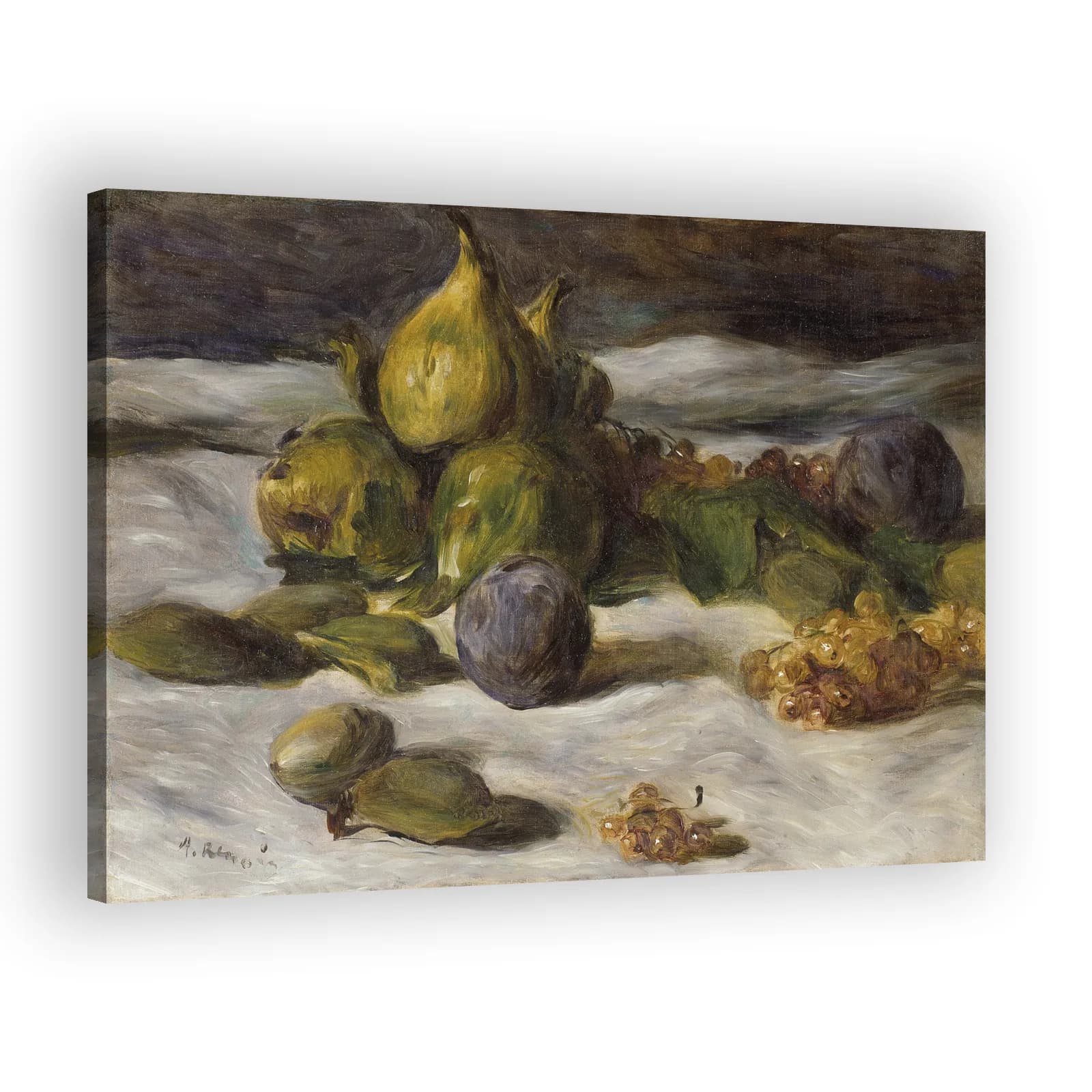 Fruit Still Life (Figs and Currants) by Pierre Auguste Renoir - view 2 thumbnail