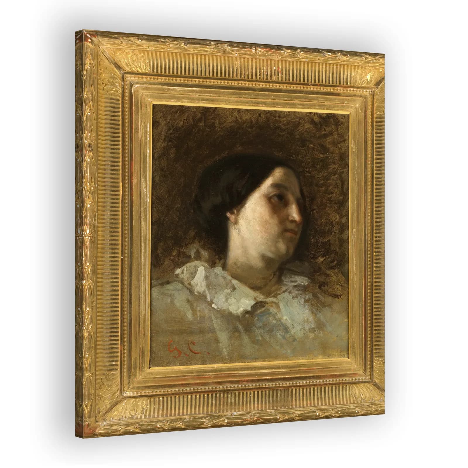 Étude de femme (H. Bonion) by Gustave Courbet - view 2 thumbnail