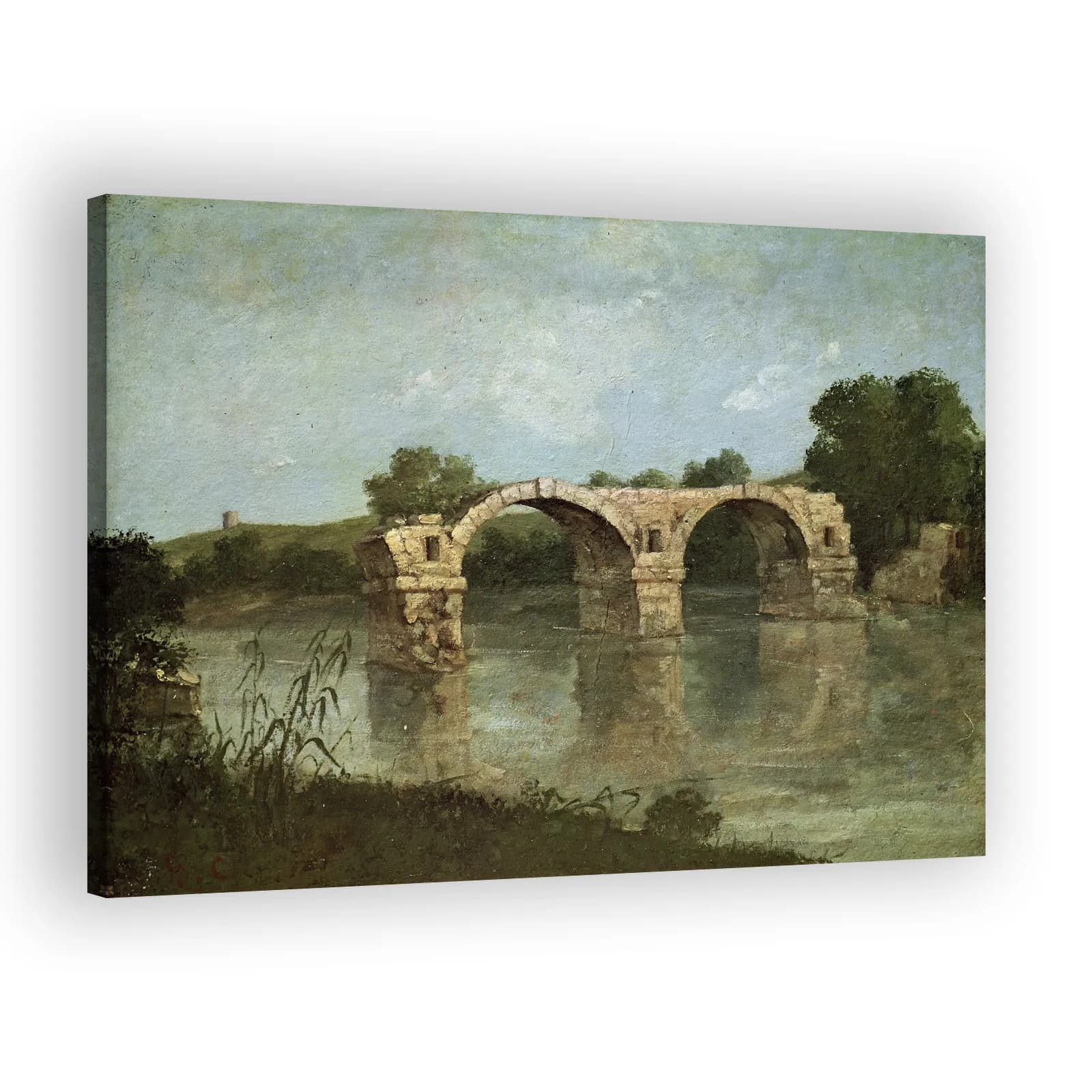 Le pont d'Ambrussum by Gustave Courbet - view 2 thumbnail