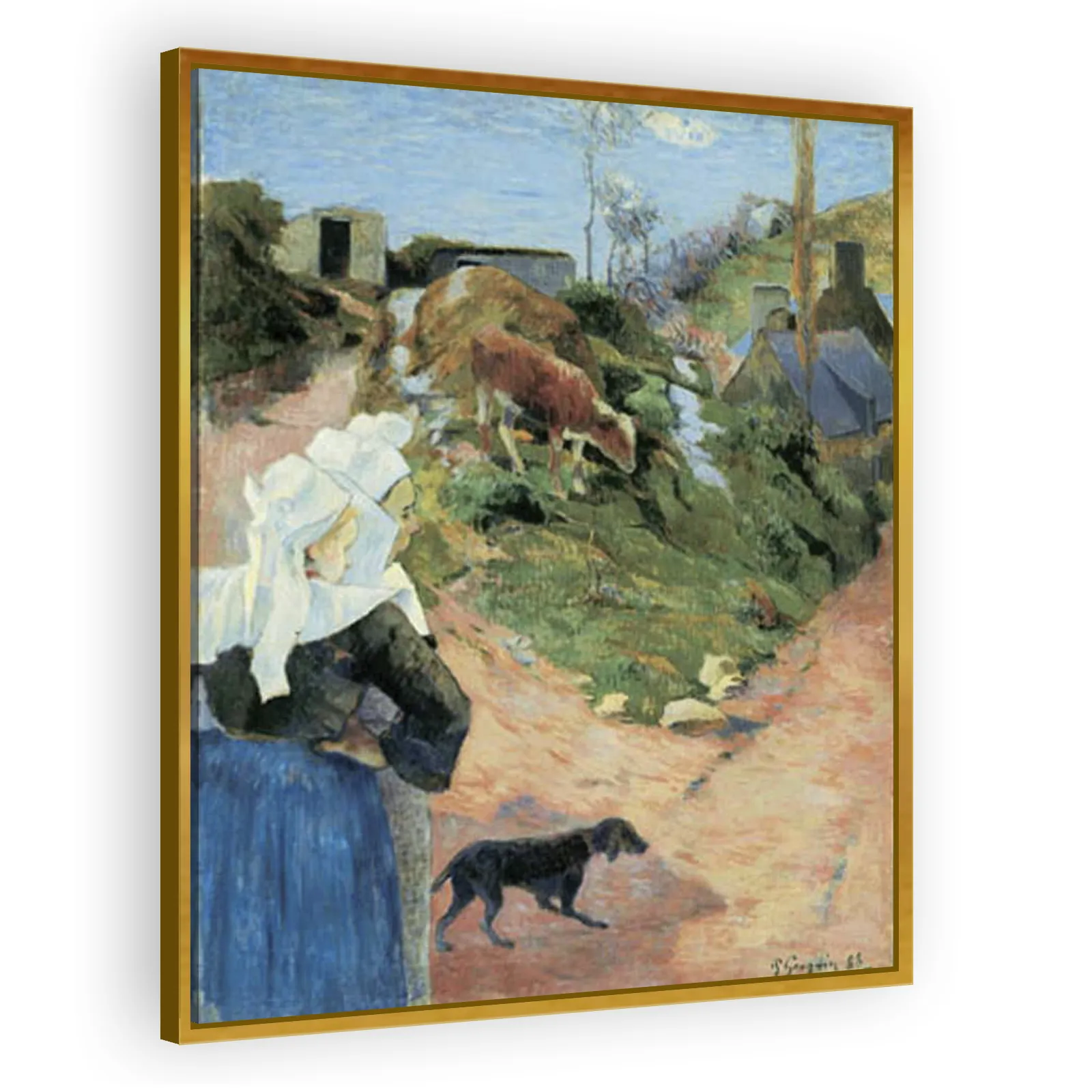 Breton Women at the Turn by Paul Gauguin - view 3 thumbnail