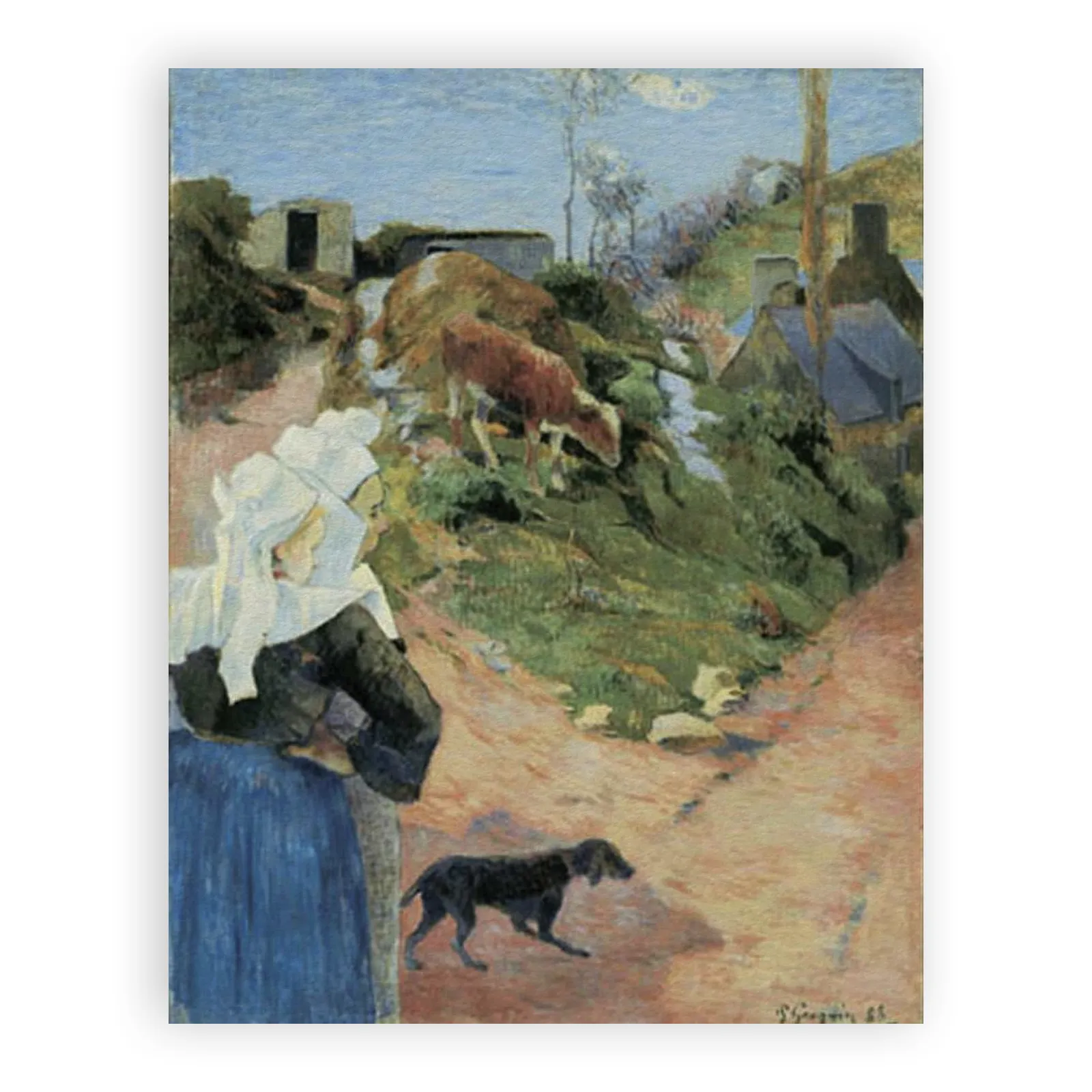 Breton Women at the Turn by Paul Gauguin - view 6 thumbnail