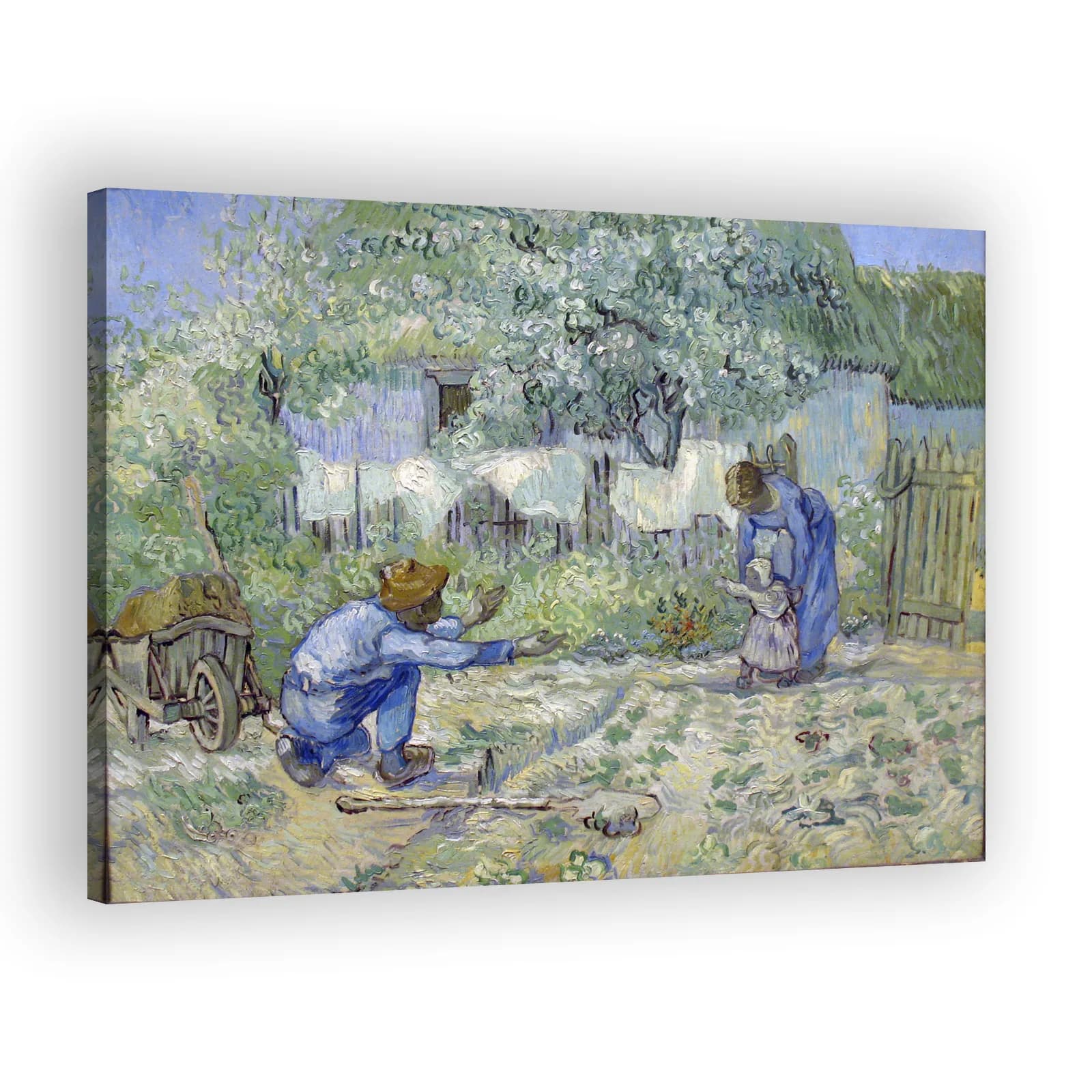 First Steps, after Millet by Vincent Van Gogh - view 2 thumbnail
