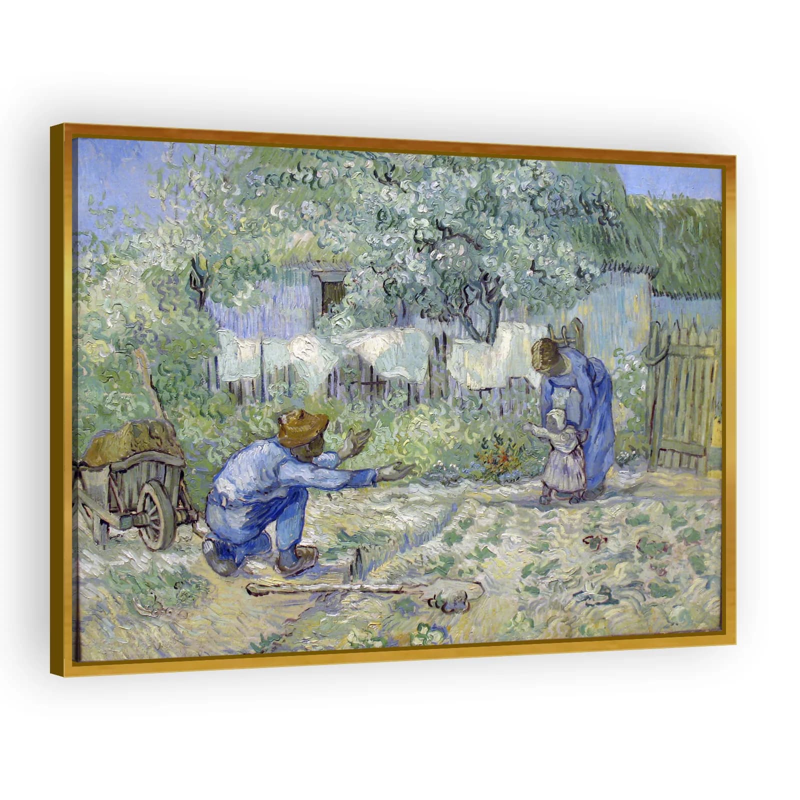 First Steps, after Millet by Vincent Van Gogh - view 3 thumbnail