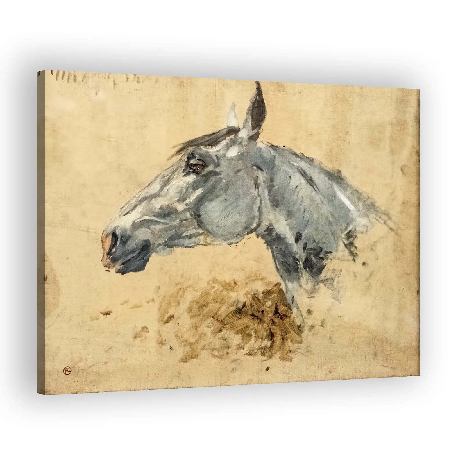 White Horse Gazelle by Henri De Toulouse Lautrec - view 2 thumbnail
