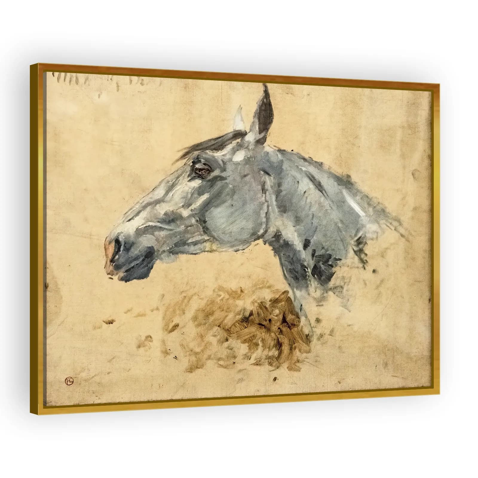 White Horse Gazelle by Henri De Toulouse Lautrec - view 3 thumbnail
