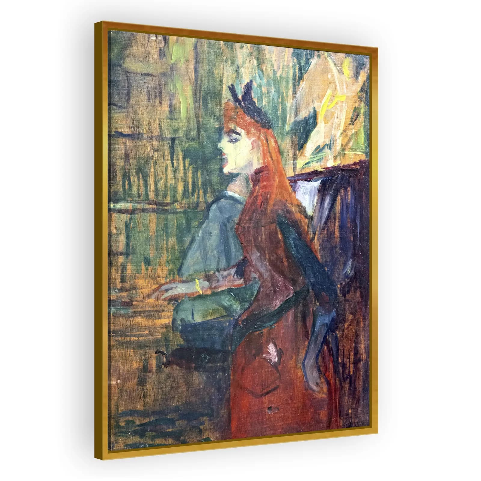 The Singing Lesson by Henri De Toulouse Lautrec - view 3 thumbnail