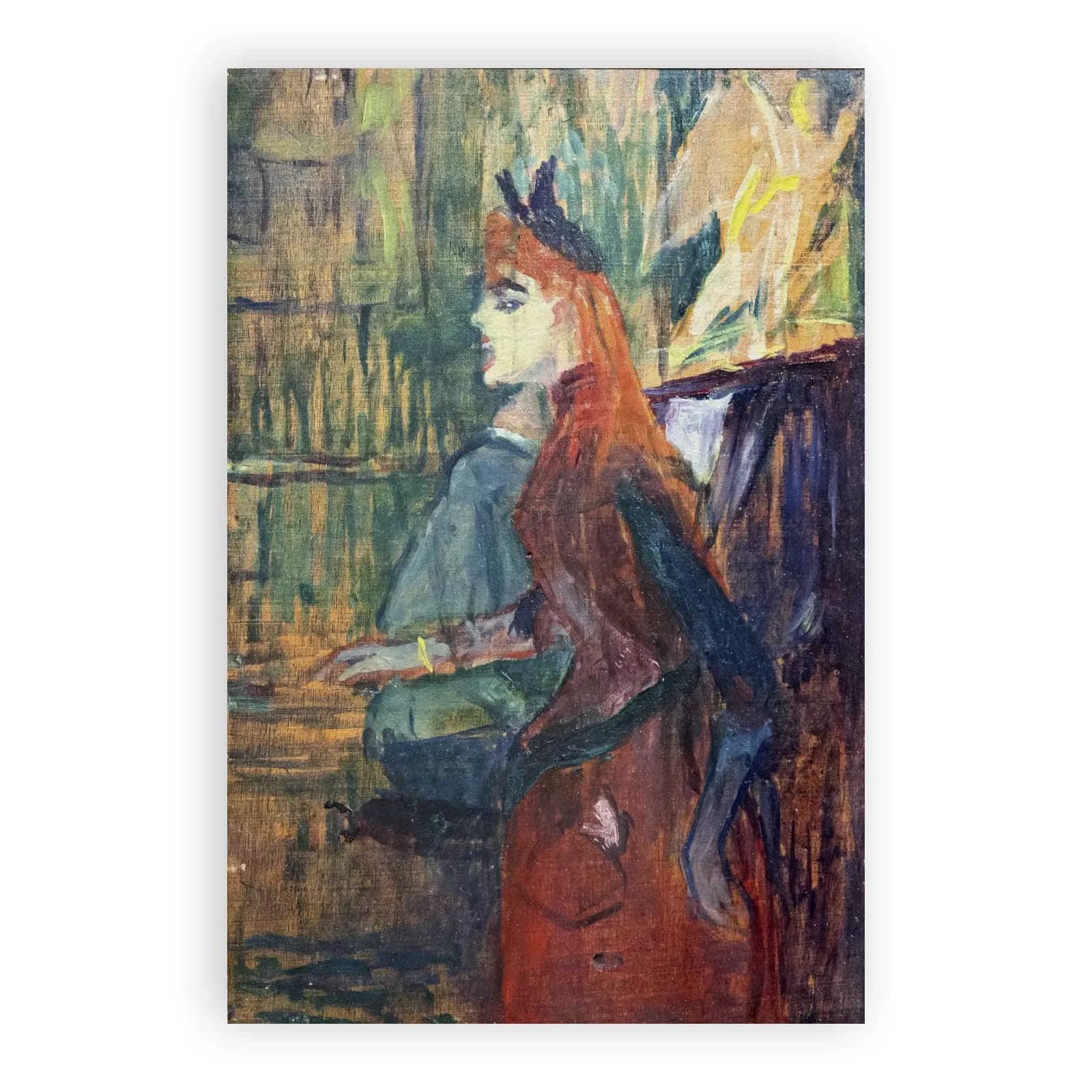 The Singing Lesson by Henri De Toulouse Lautrec - view 6 thumbnail