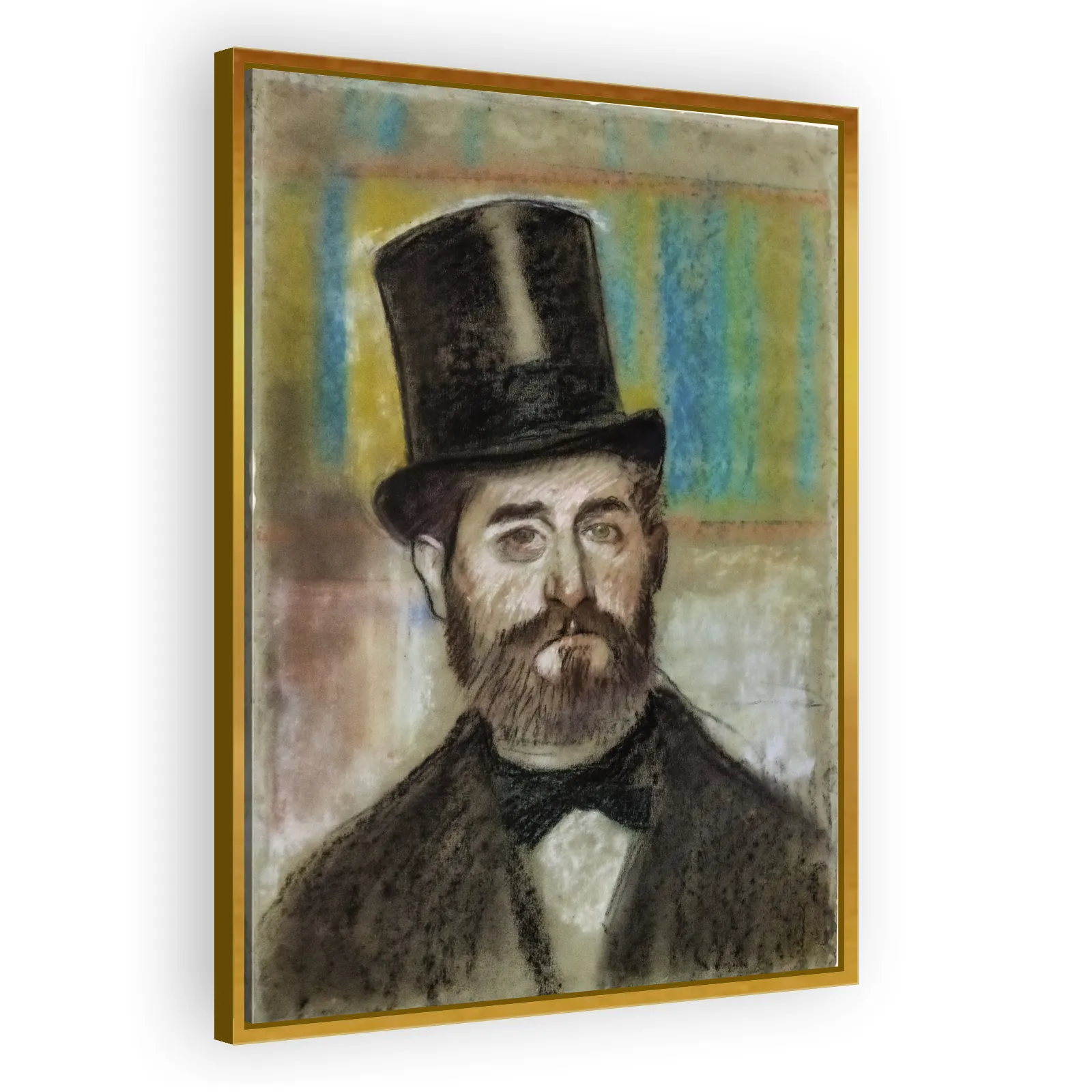 The Man with Opera Hat by Edgar Degas - view 3 thumbnail