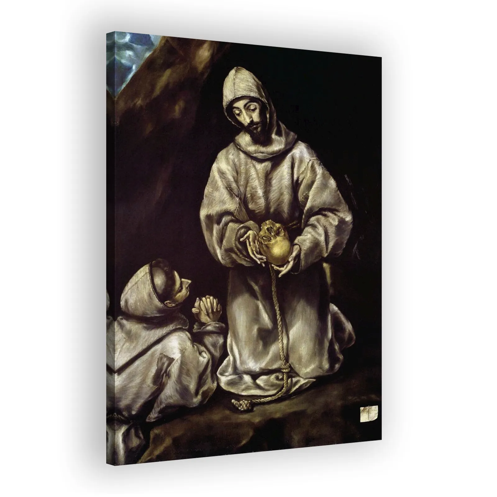 St. Francis and Brother Leo Meditating on Death by El Greco - view 2 thumbnail