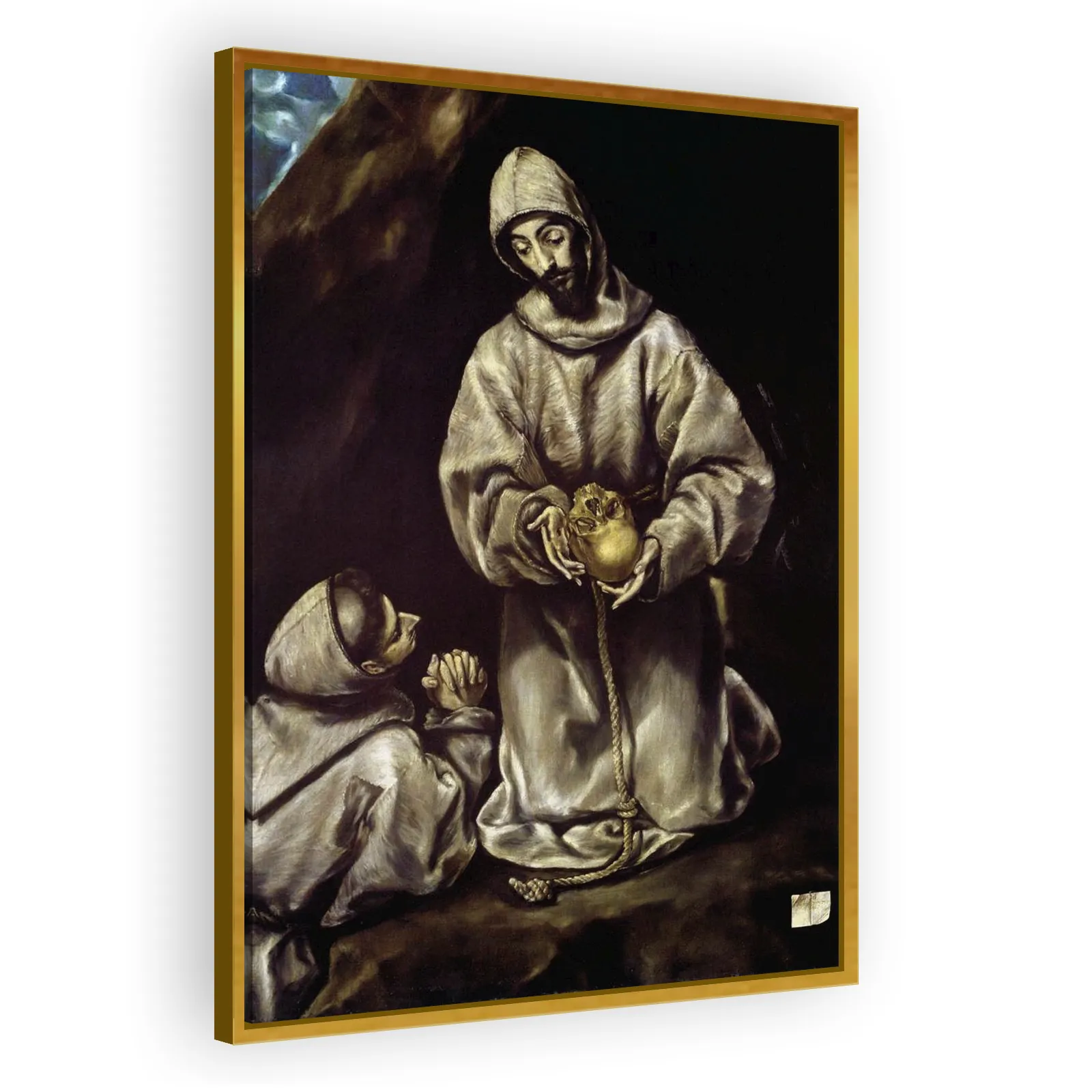 St. Francis and Brother Leo Meditating on Death by El Greco - view 3 thumbnail