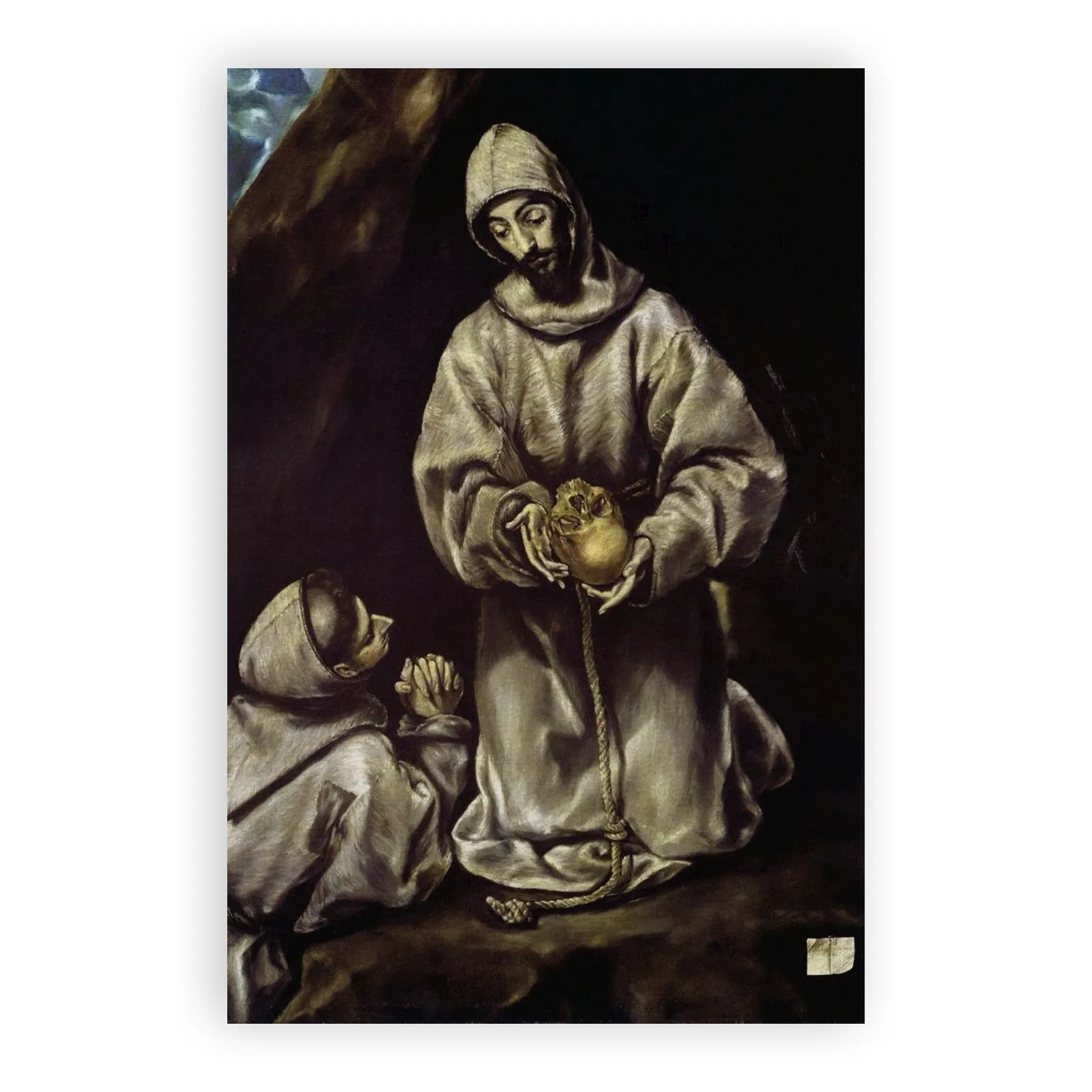 St. Francis and Brother Leo Meditating on Death by El Greco - view 6 thumbnail