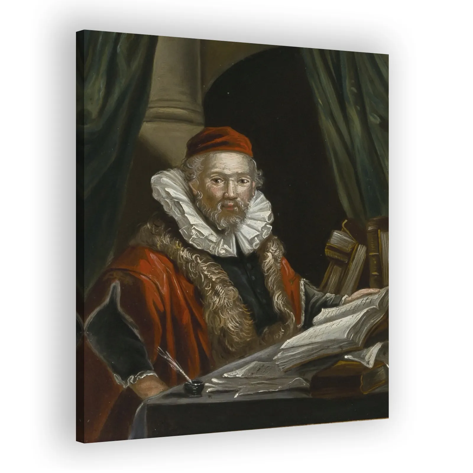 Jan Uytenbogaert, Preacher of the Remonstrants by Rembrandt Van Rijn - view 2 thumbnail