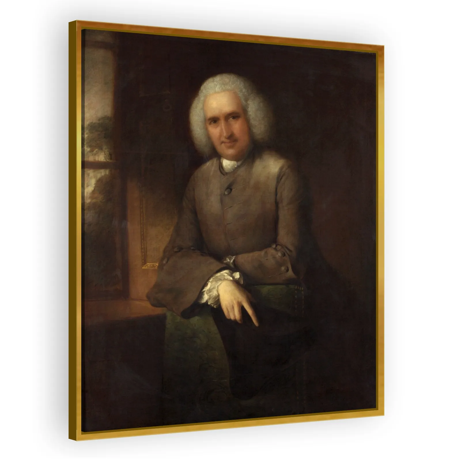 Dr Abel Moysey (1715–1780) by Thomas Gainsborough - view 3 thumbnail