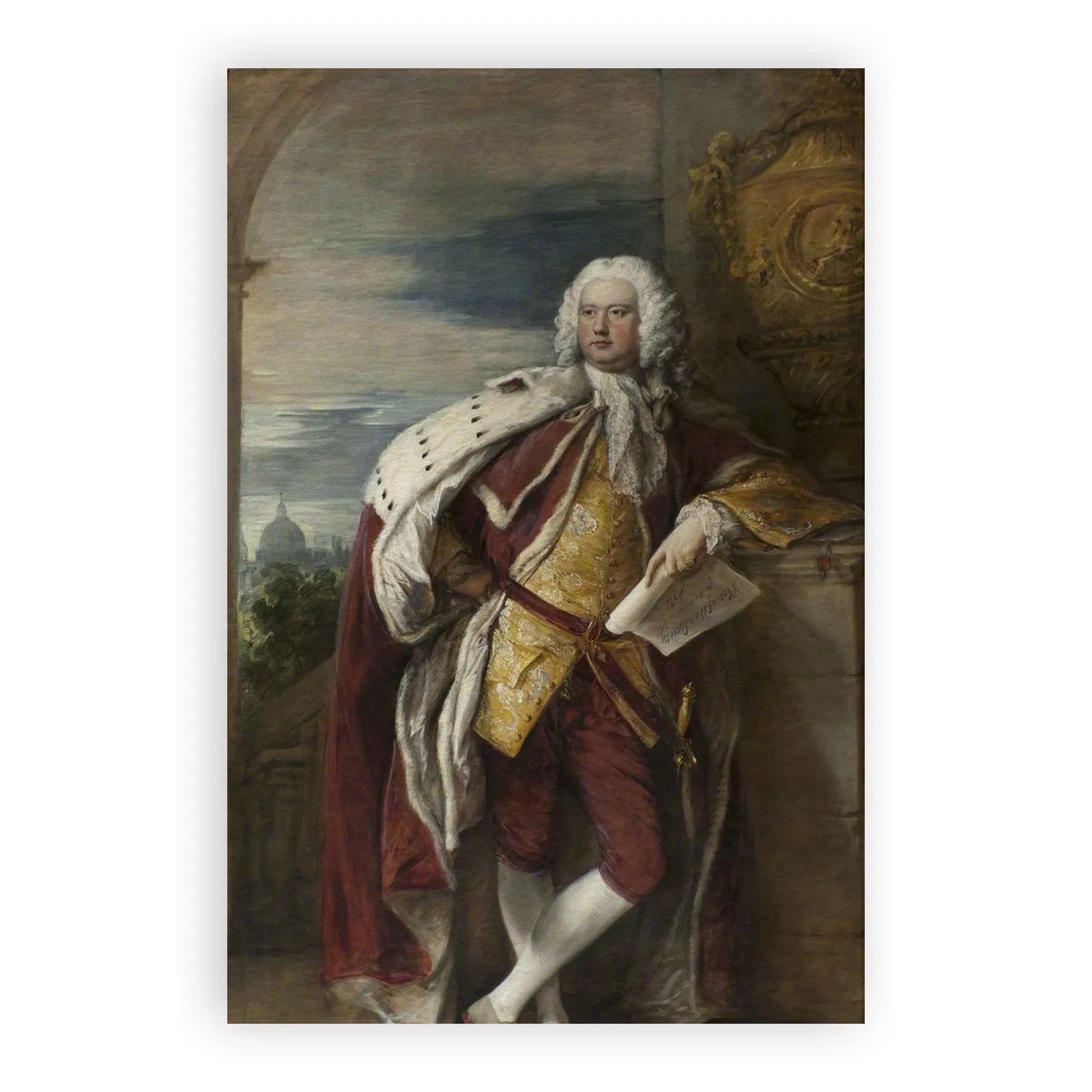 Jacob Bouverie (1694–1761), First Viscount Folkestone and First President of the Society of Arts by Thomas Gainsborough - view 6 thumbnail
