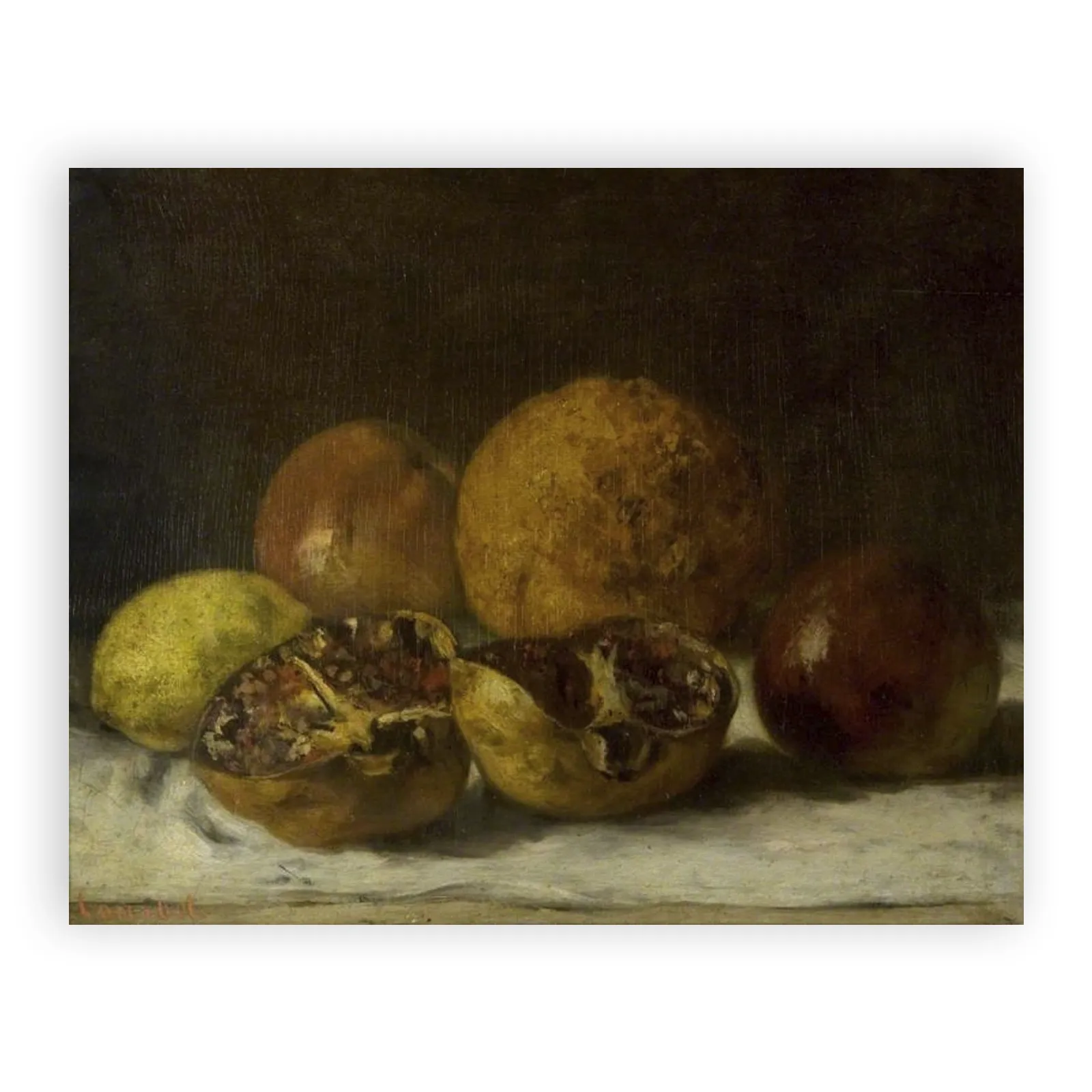 Pomegranates by Gustave Courbet - view 6 thumbnail