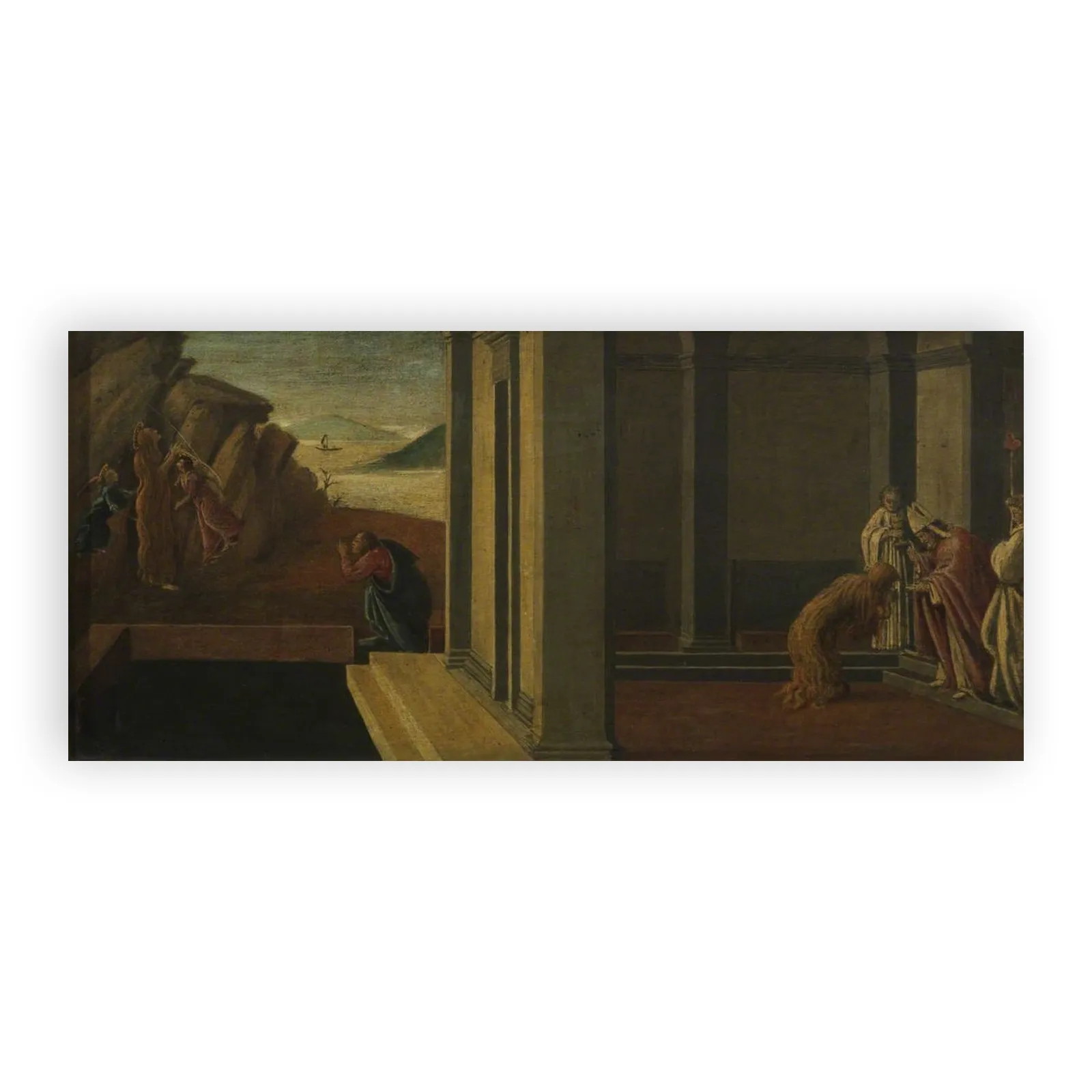 Last Moments of the Magdalene (Predella, Panel Four) by Sandro Botticelli - view 6 thumbnail