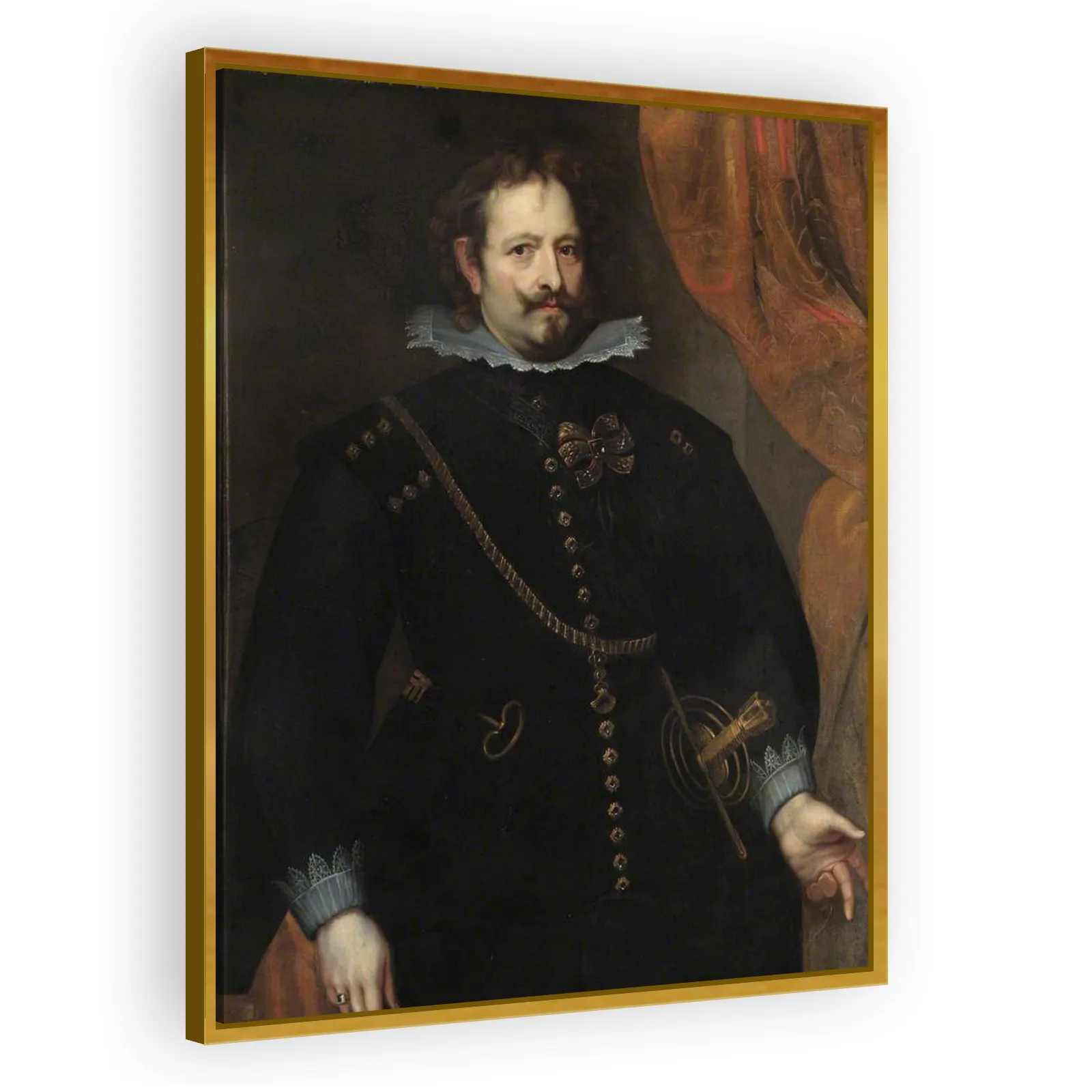 Diego Felipe de Guzmán (1580–1655), 1st Marquis of Leganés by Anthony Van Dyck - view 3 thumbnail