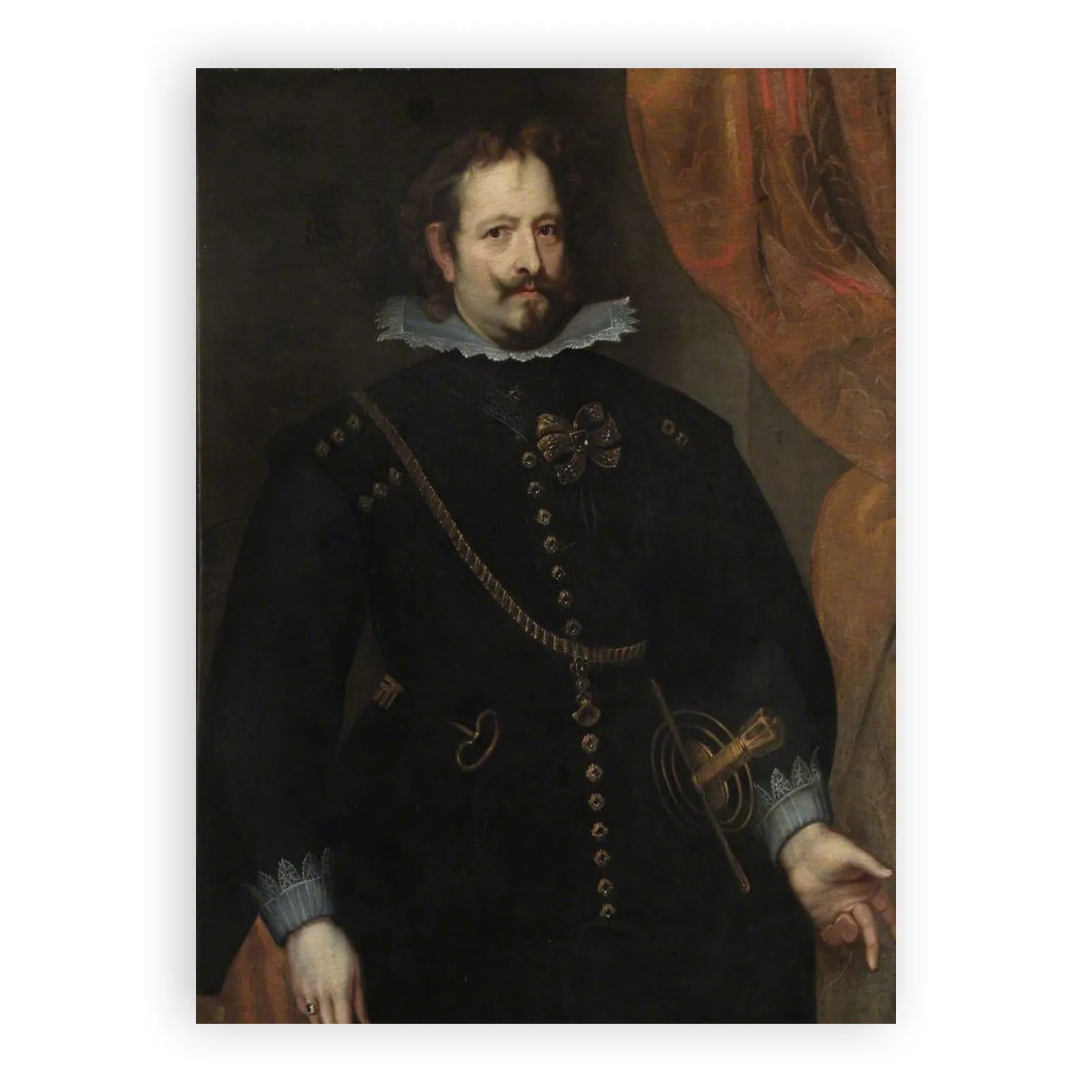 Diego Felipe de Guzmán (1580–1655), 1st Marquis of Leganés by Anthony Van Dyck - view 6 thumbnail