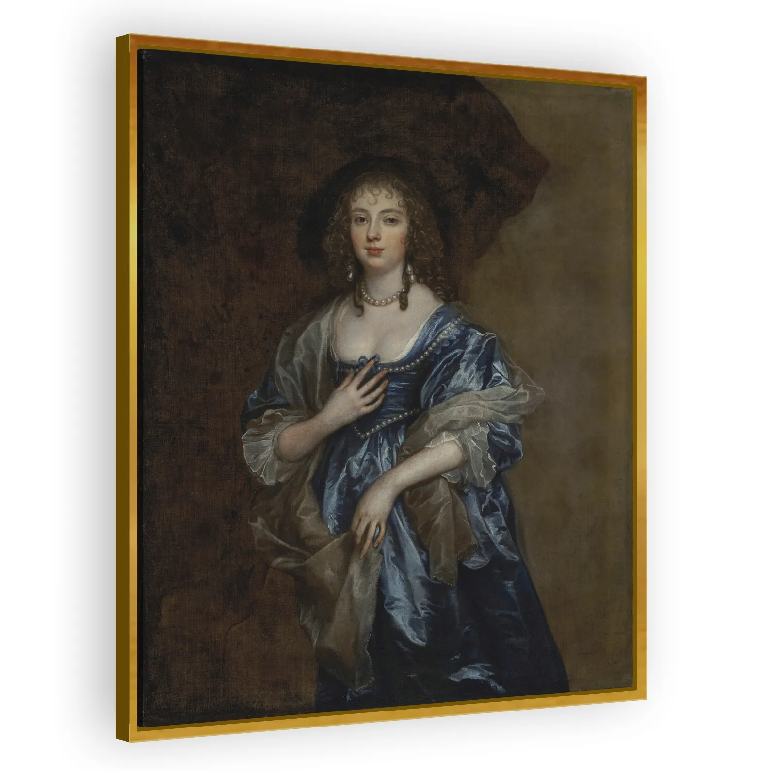 Portrait of a Lady, traditionally identified as Anne, Lady Russell, later Countess of Bedford (1615–1684) by Anthony Van Dyck - view 3 thumbnail