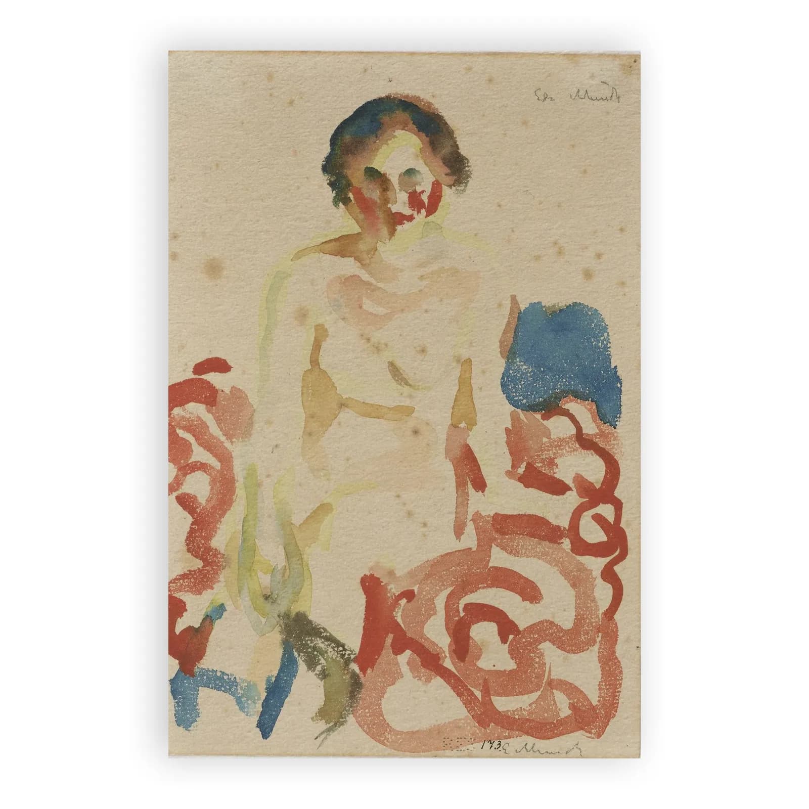 Seated Female Nude with Stockings by Edvard Munch - view 6 thumbnail