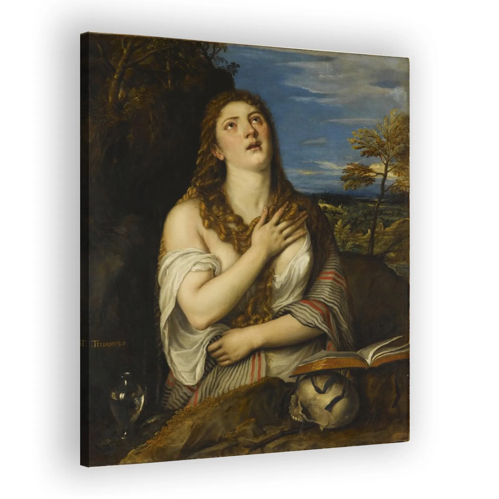 Saint Mary Magdalene as a Penitent by Titian - view 2 thumbnail