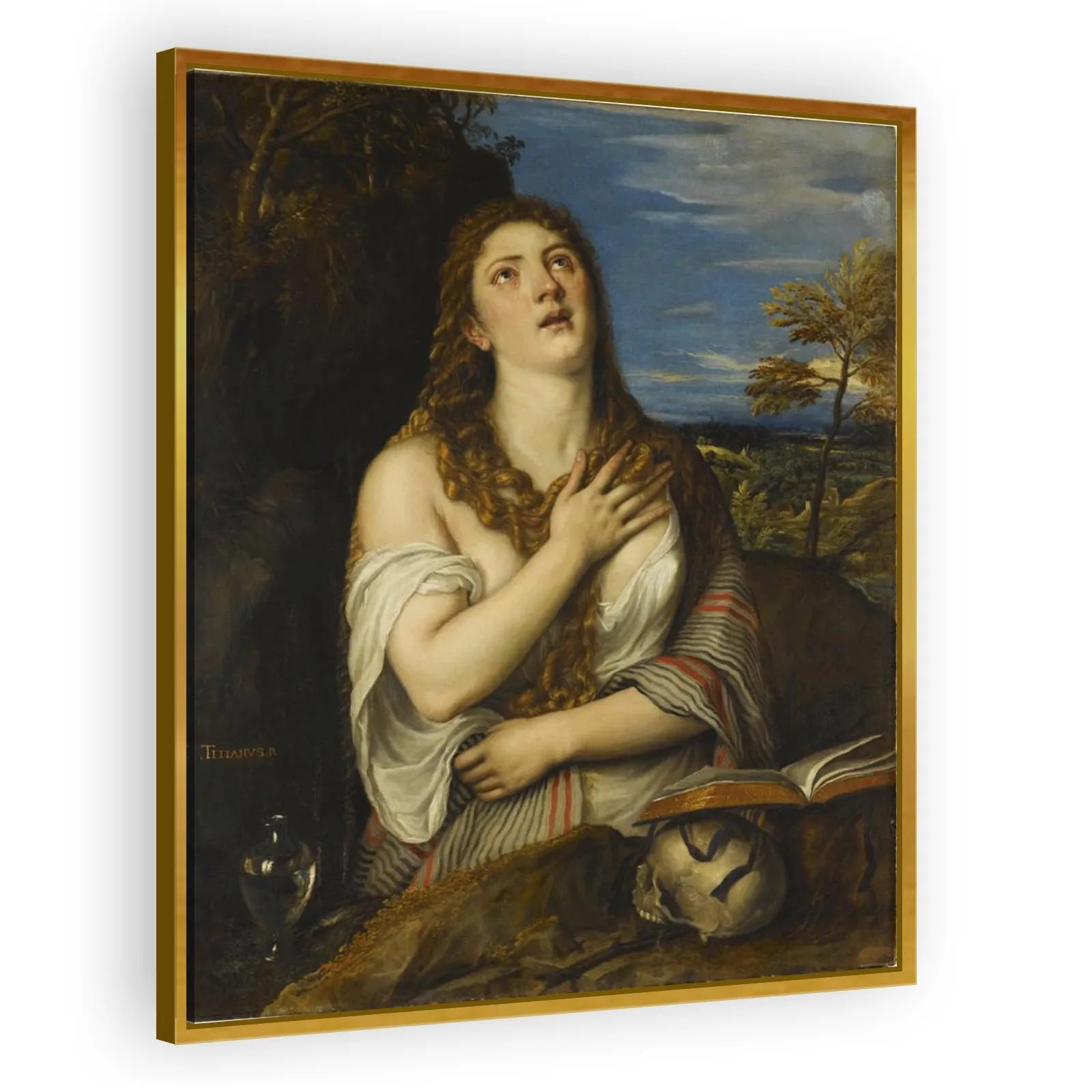Saint Mary Magdalene as a Penitent by Titian - view 3 thumbnail