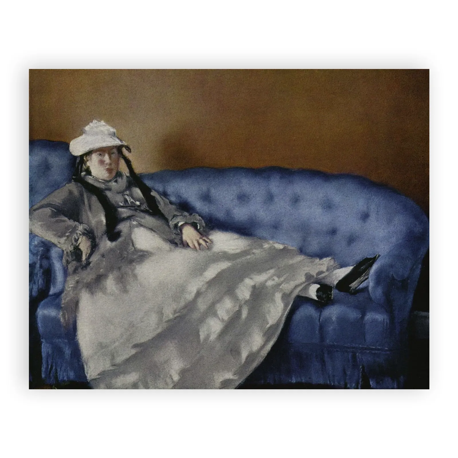 Portrait of Madame Édouard Manet on a Blue Sofa by Edouard Manet - view 6 thumbnail