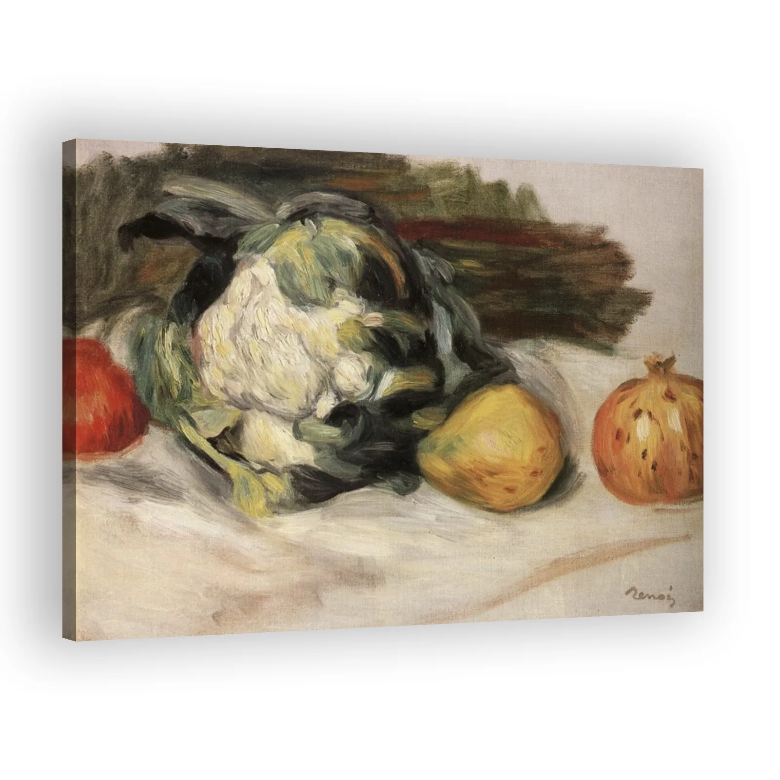 Cauliflower and Pomegranates by Pierre Auguste Renoir - view 2 thumbnail