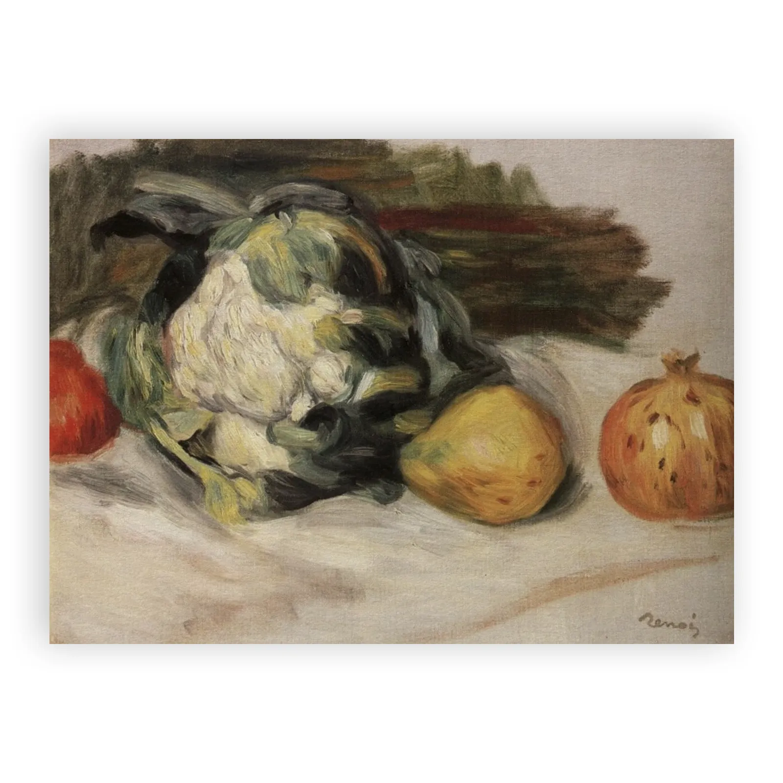 Cauliflower and Pomegranates by Pierre Auguste Renoir - view 6 thumbnail