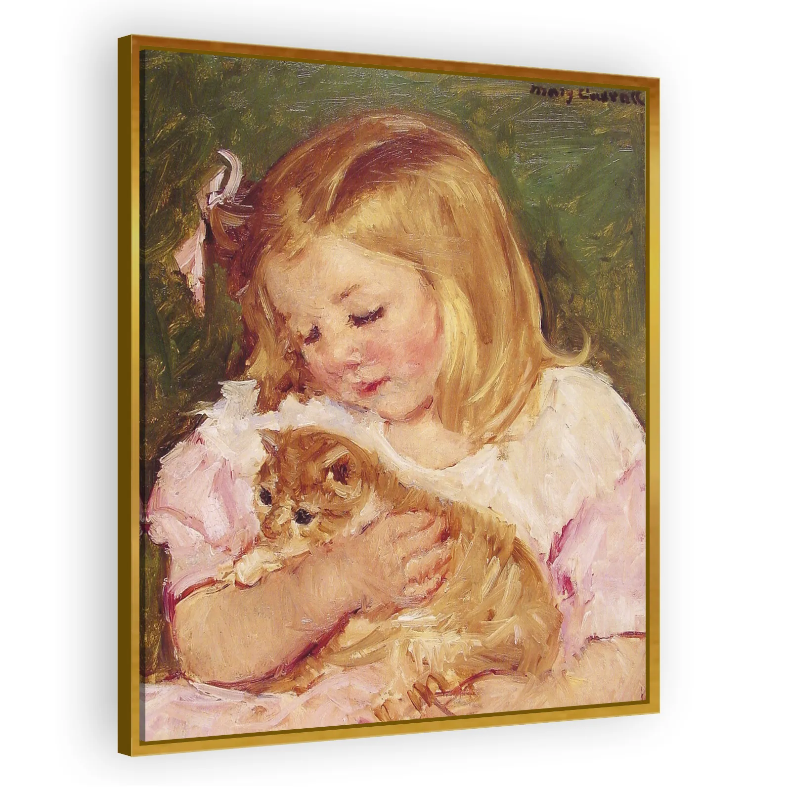 Sara Holding a Cat by Mary Cassatt - view 3 thumbnail