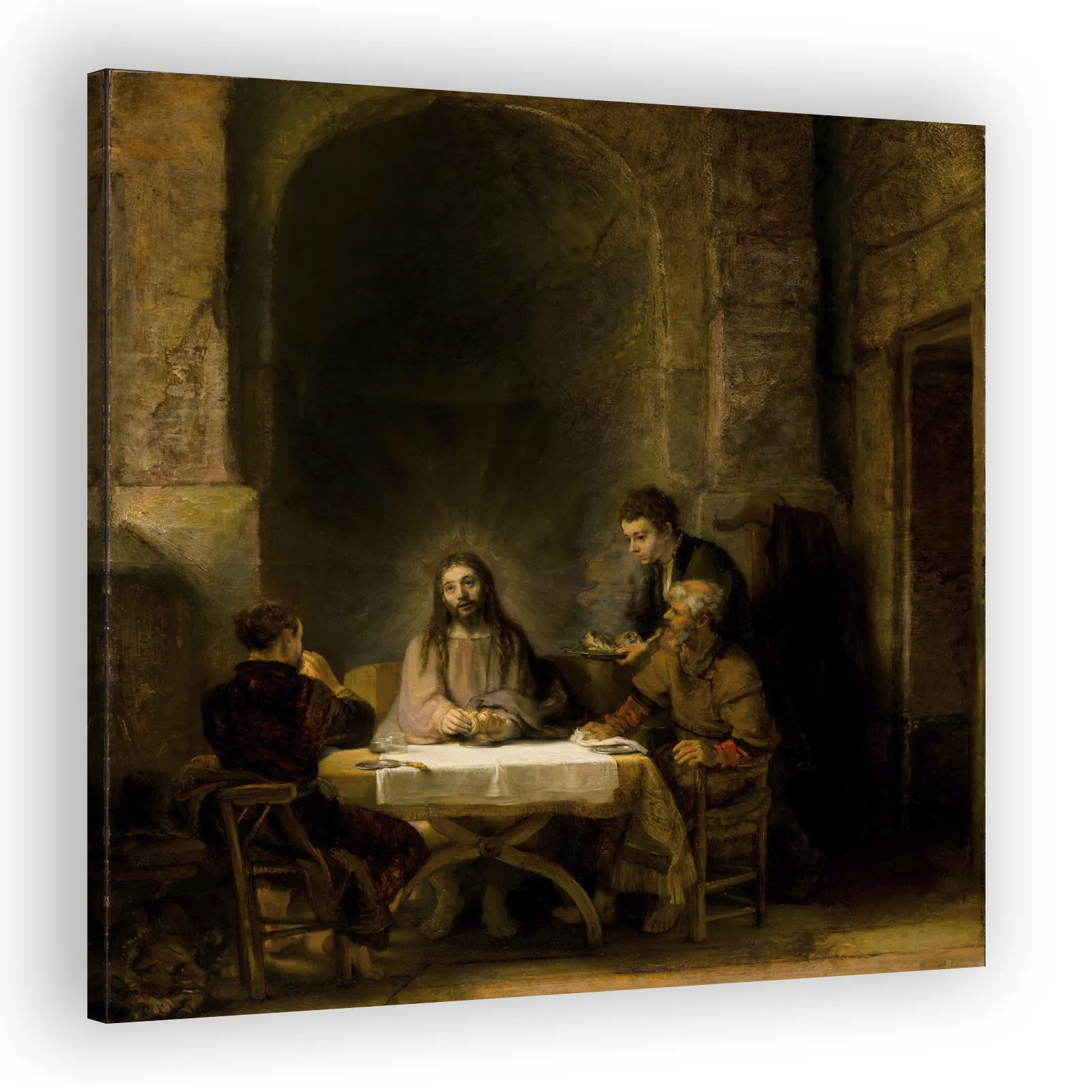 The Pilgrims of Emmaus by Rembrandt Van Rijn - view 2 thumbnail