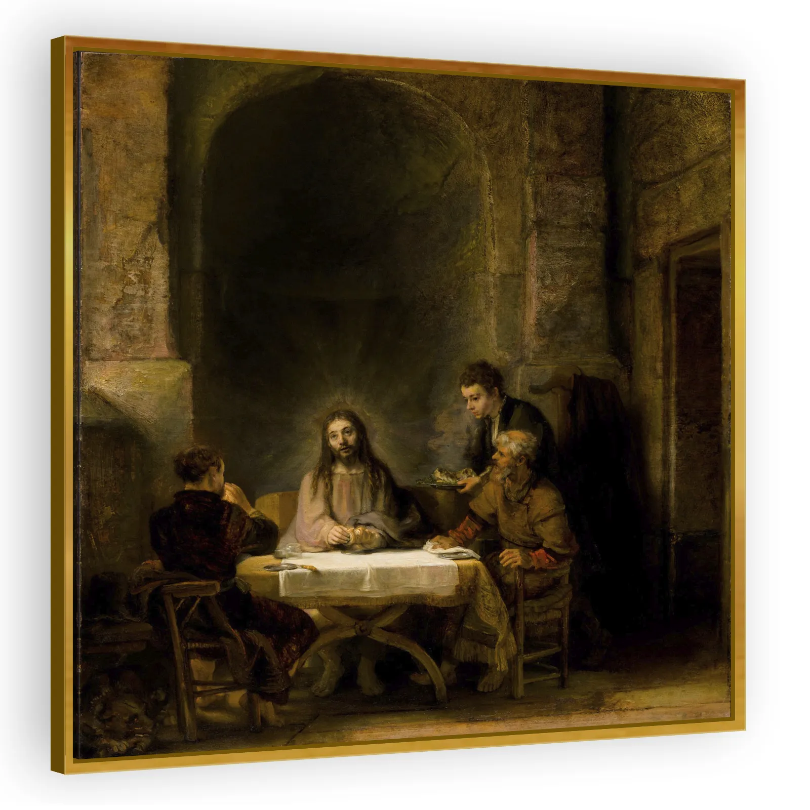 The Pilgrims of Emmaus by Rembrandt Van Rijn - view 3 thumbnail
