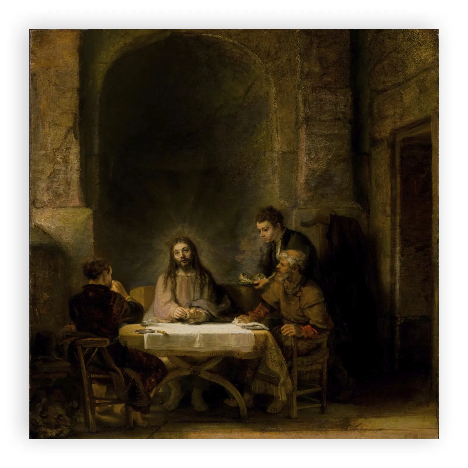 The Pilgrims of Emmaus by Rembrandt Van Rijn - view 6 thumbnail