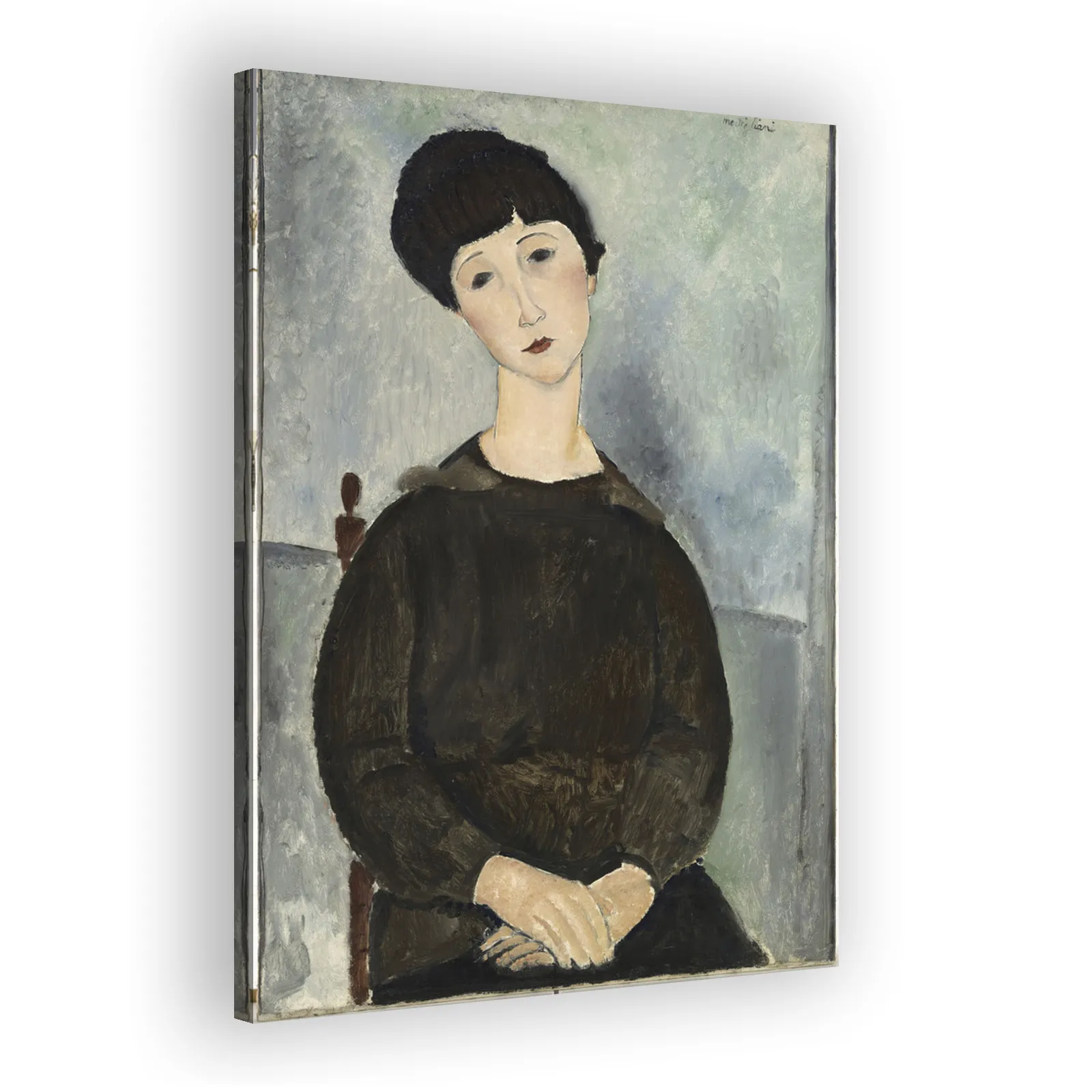 Girl with Brown Hair by Amedeo Modigliani - view 2 thumbnail