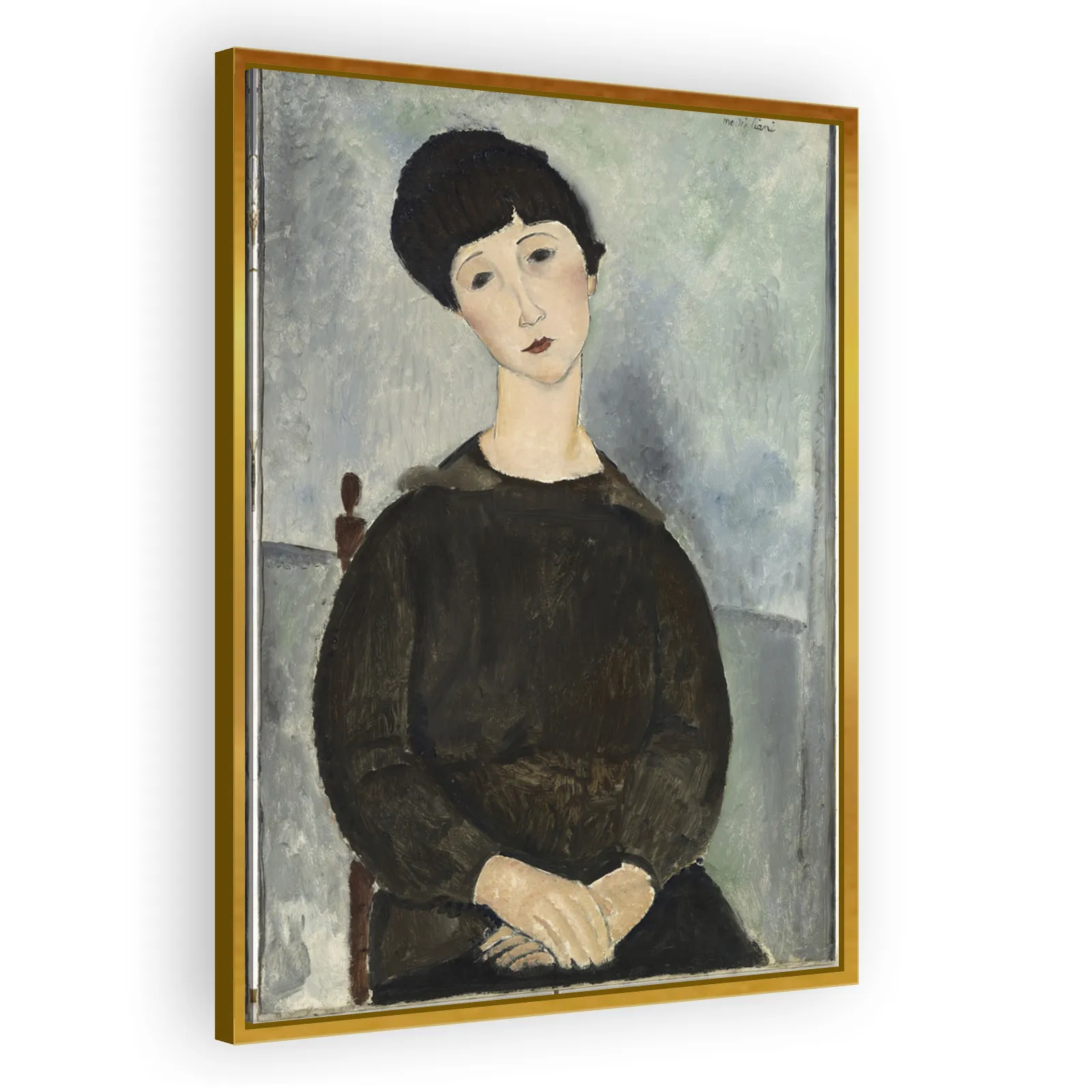 Girl with Brown Hair by Amedeo Modigliani - view 3 thumbnail
