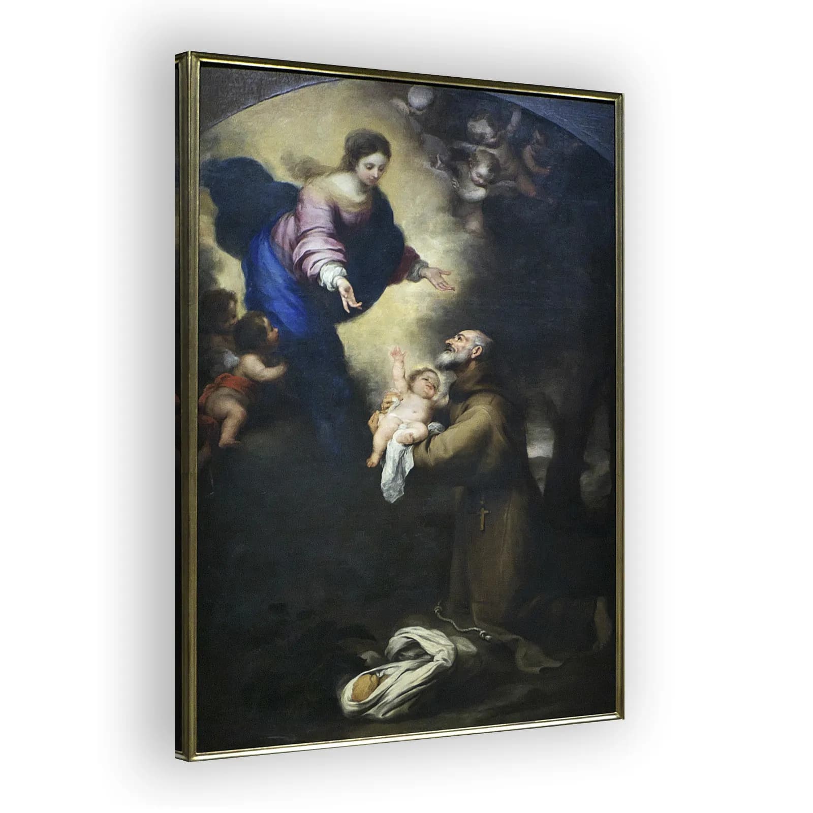 San Félix Cantalicio con la Virgen y el Niño (Murillo) by Bartolome Esteban Murillo - view 2 thumbnail