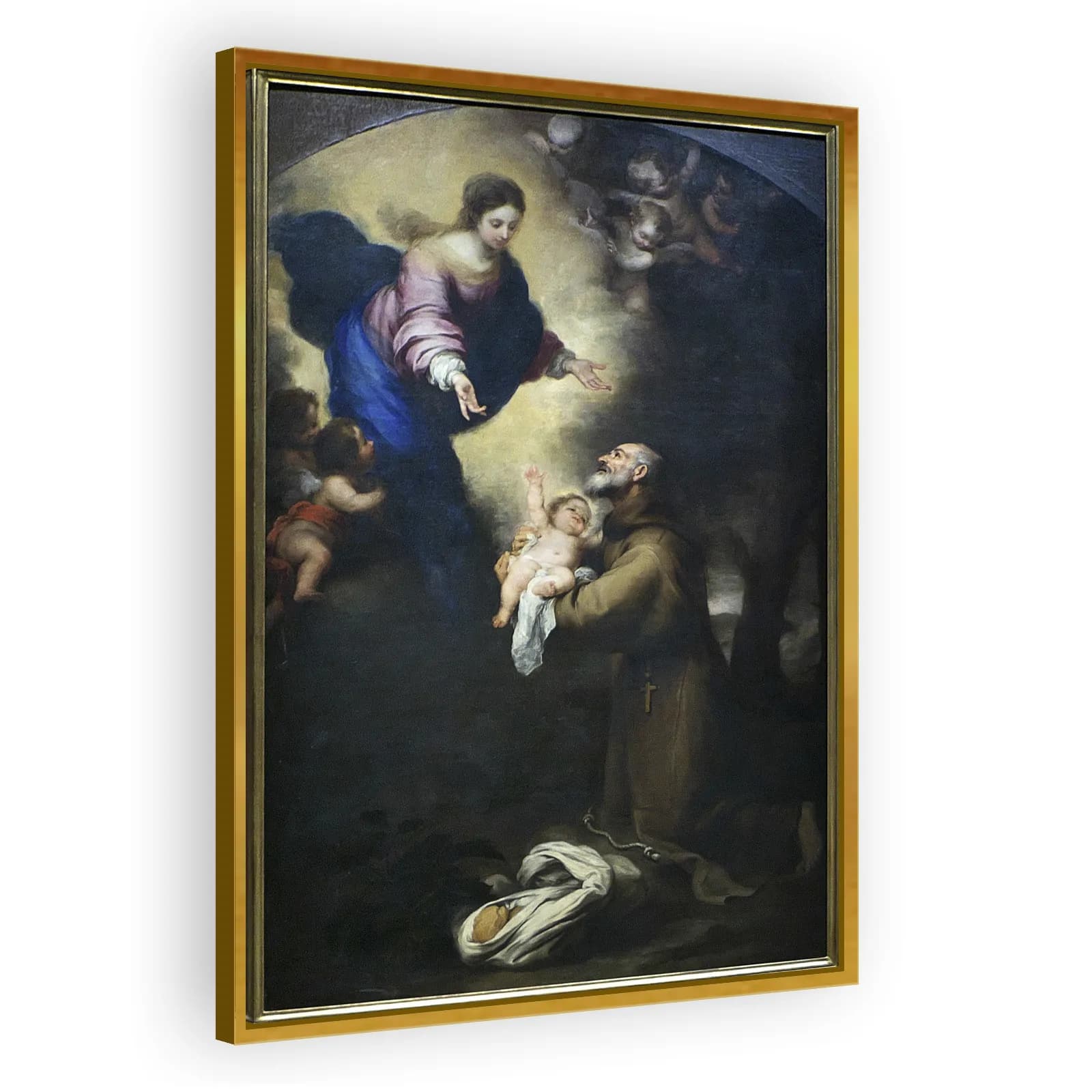San Félix Cantalicio con la Virgen y el Niño (Murillo) by Bartolome Esteban Murillo - view 3 thumbnail