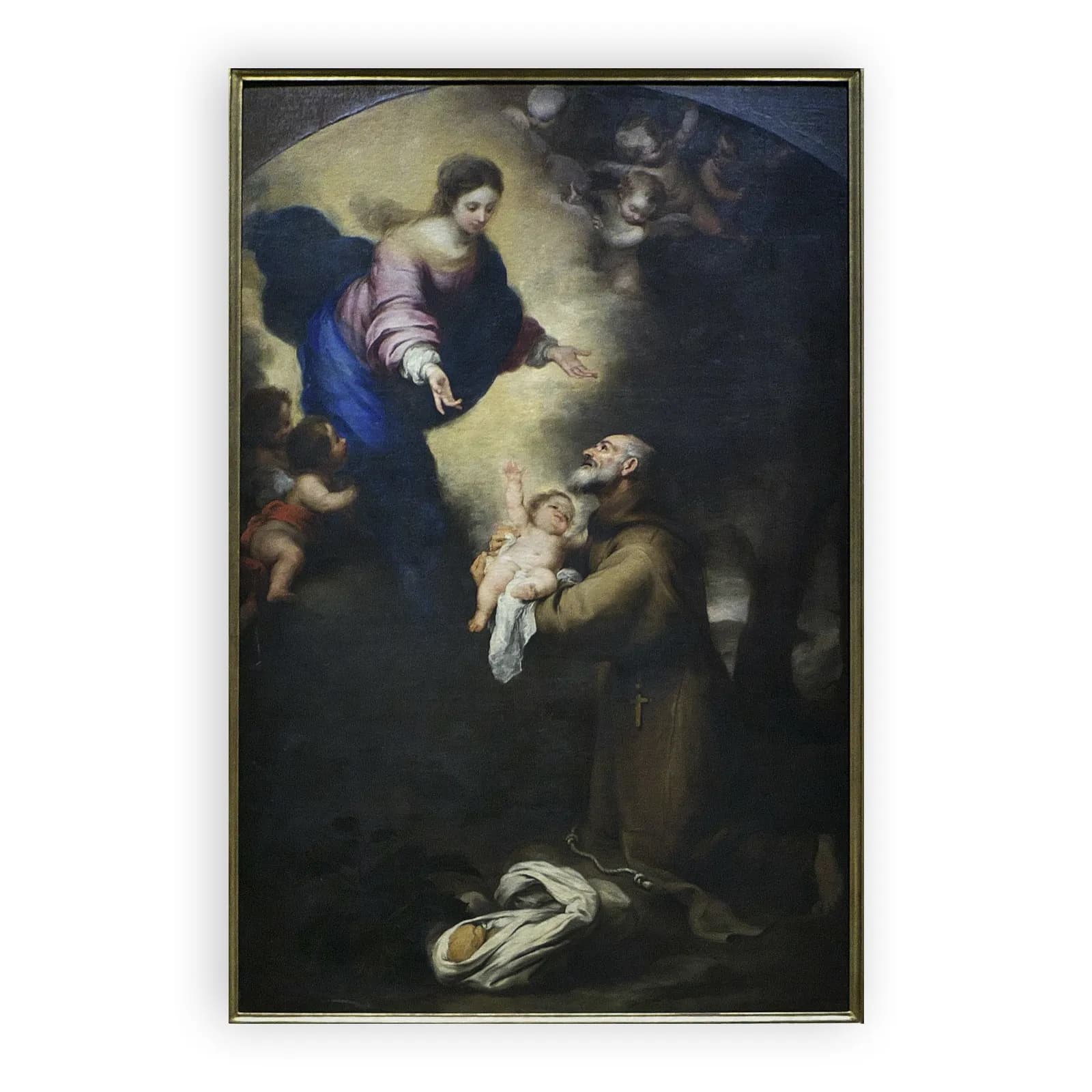 San Félix Cantalicio con la Virgen y el Niño (Murillo) by Bartolome Esteban Murillo - view 6 thumbnail