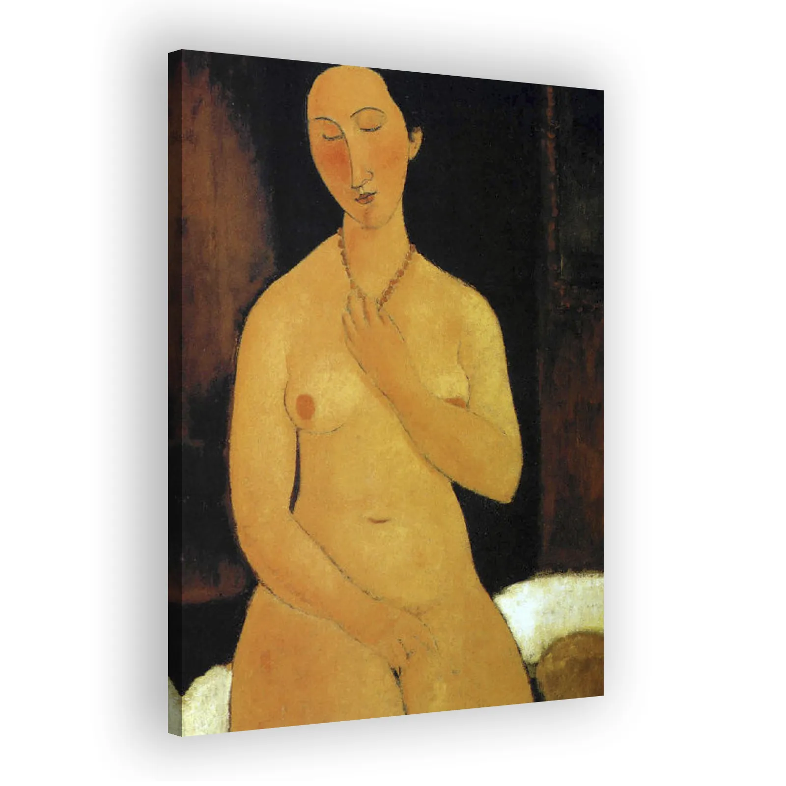 Nu assis au collier by Amedeo Modigliani - view 2 thumbnail