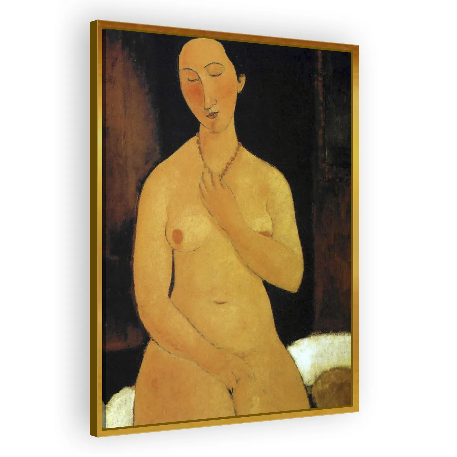 Nu assis au collier by Amedeo Modigliani - view 3 thumbnail