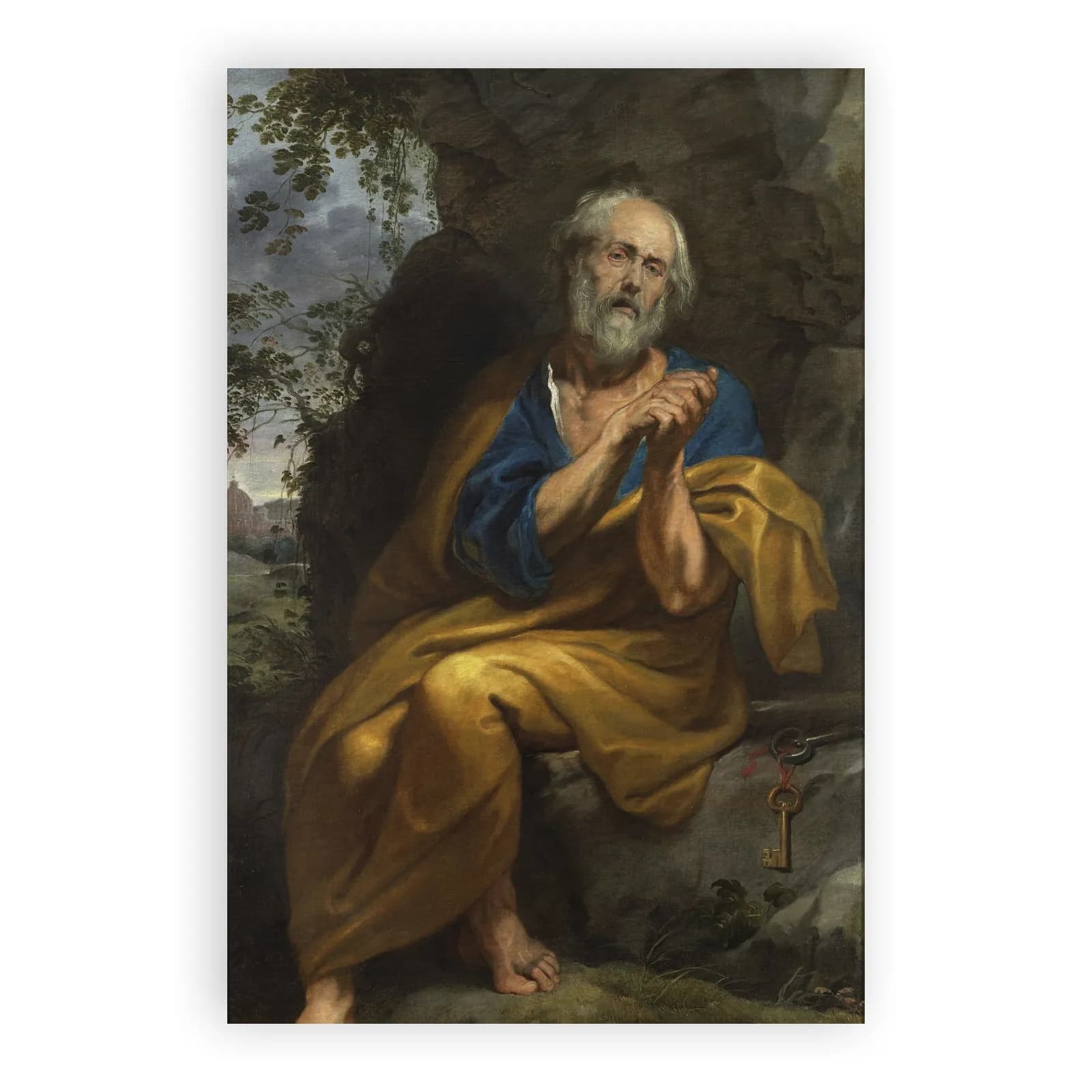 The Penitent Saint Peter by Anthony Van Dyck - view 6 thumbnail